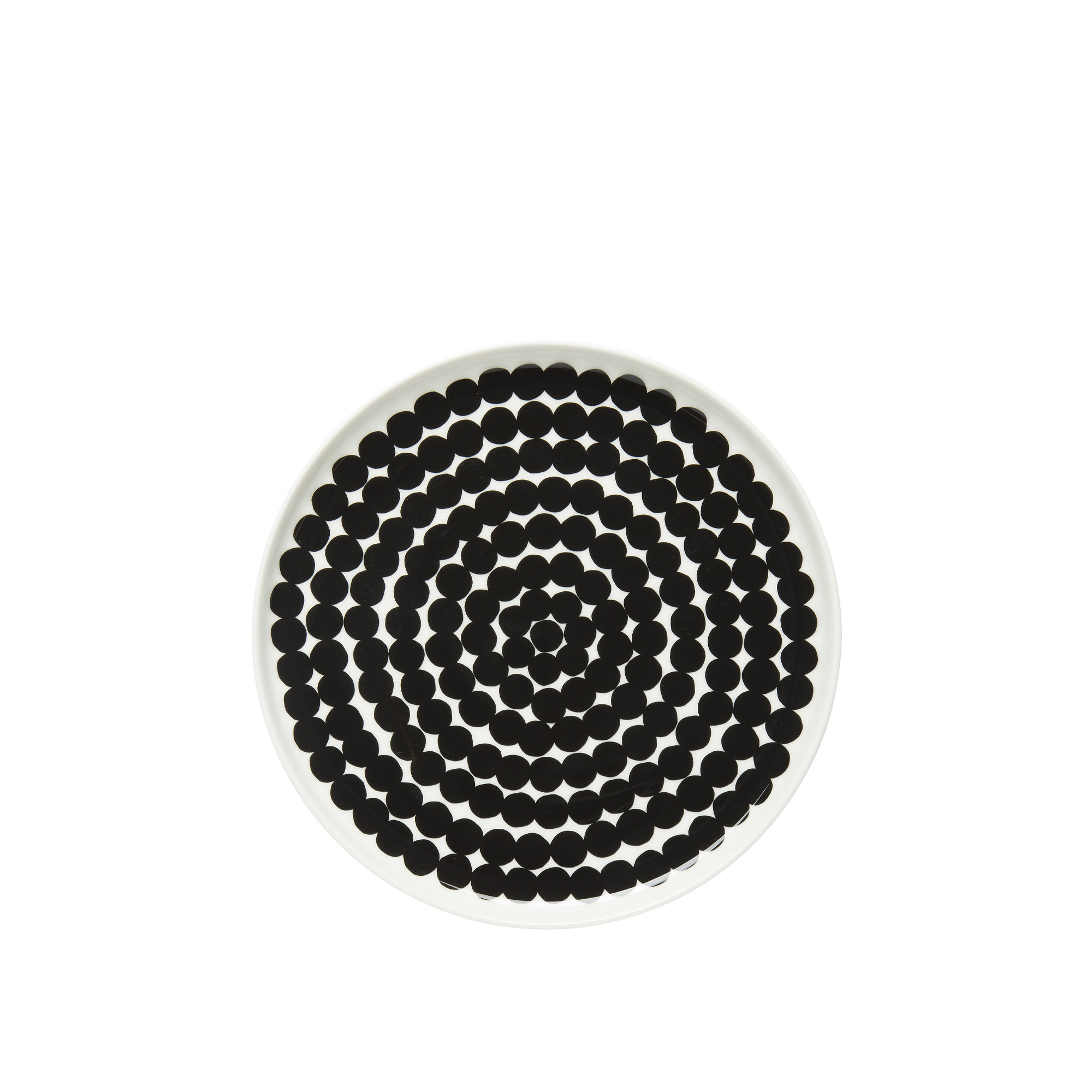 Marimekko - Siirtolapuutarha tallrik 20 cm white, black - Mattallrikar - Sami Ruotsalainen - Vit