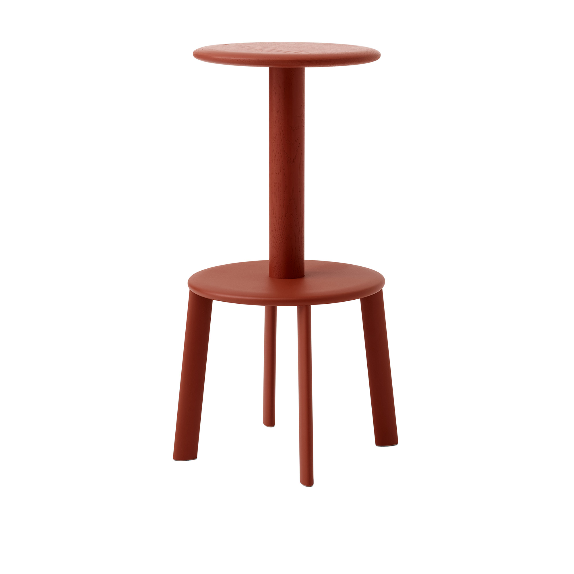 &Tradition - Massif Counter Stool AV39 Ember - Barstolar & barpallar - Anderssen & Voll - Röd - Metall/Trä/Syntetiskt