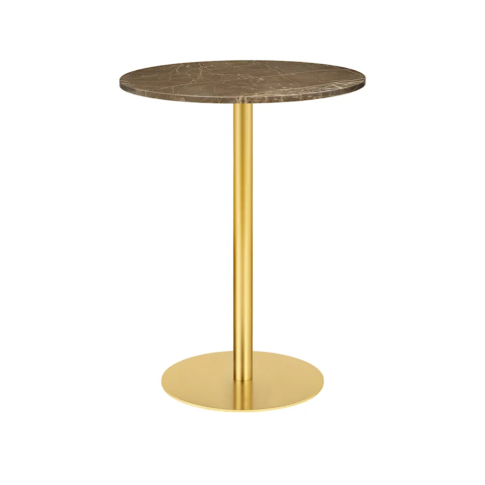 GUBI 1.0 barbord Ø80 cm mässing