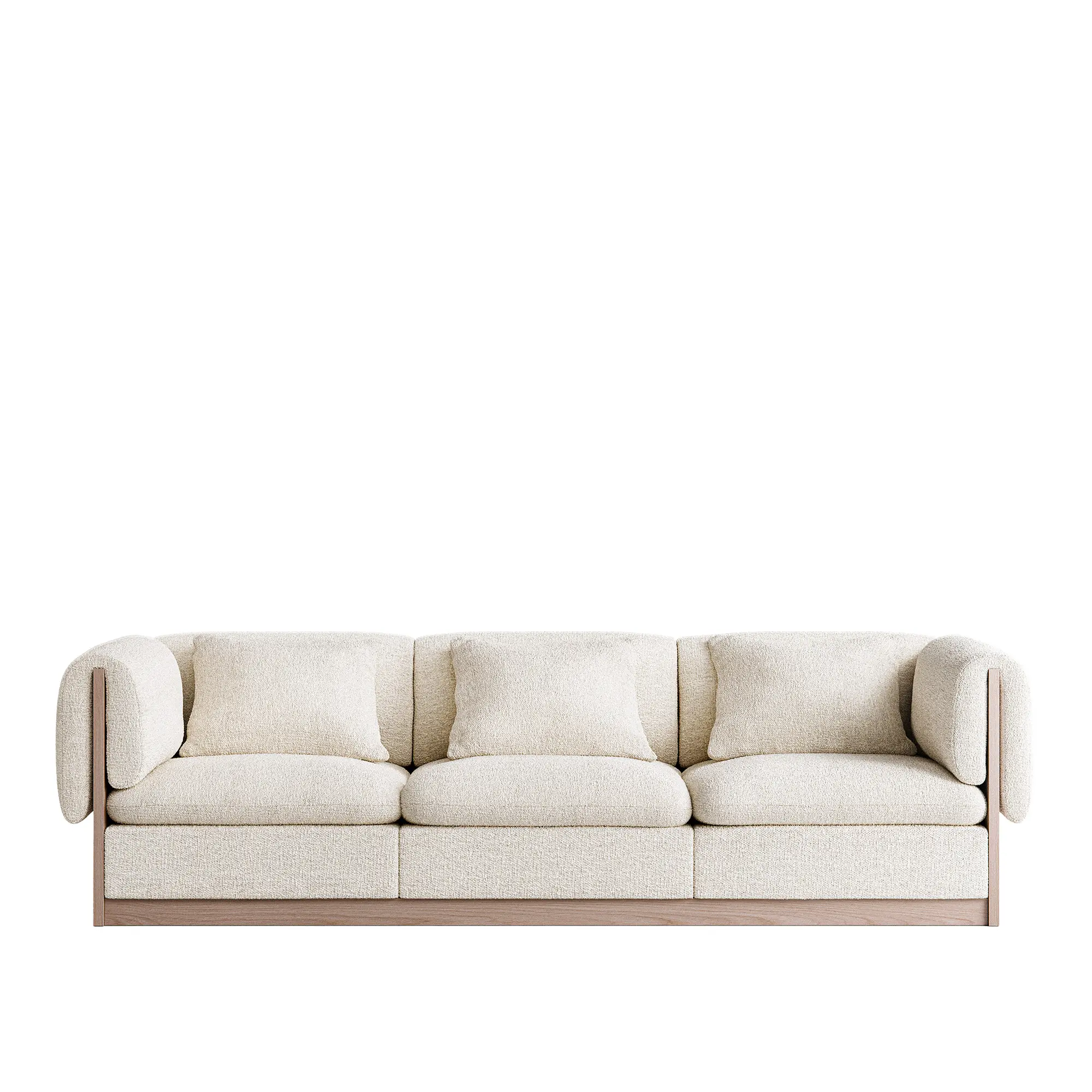 L.A. 3-Seater Sofa Light Oak inc. Cushion