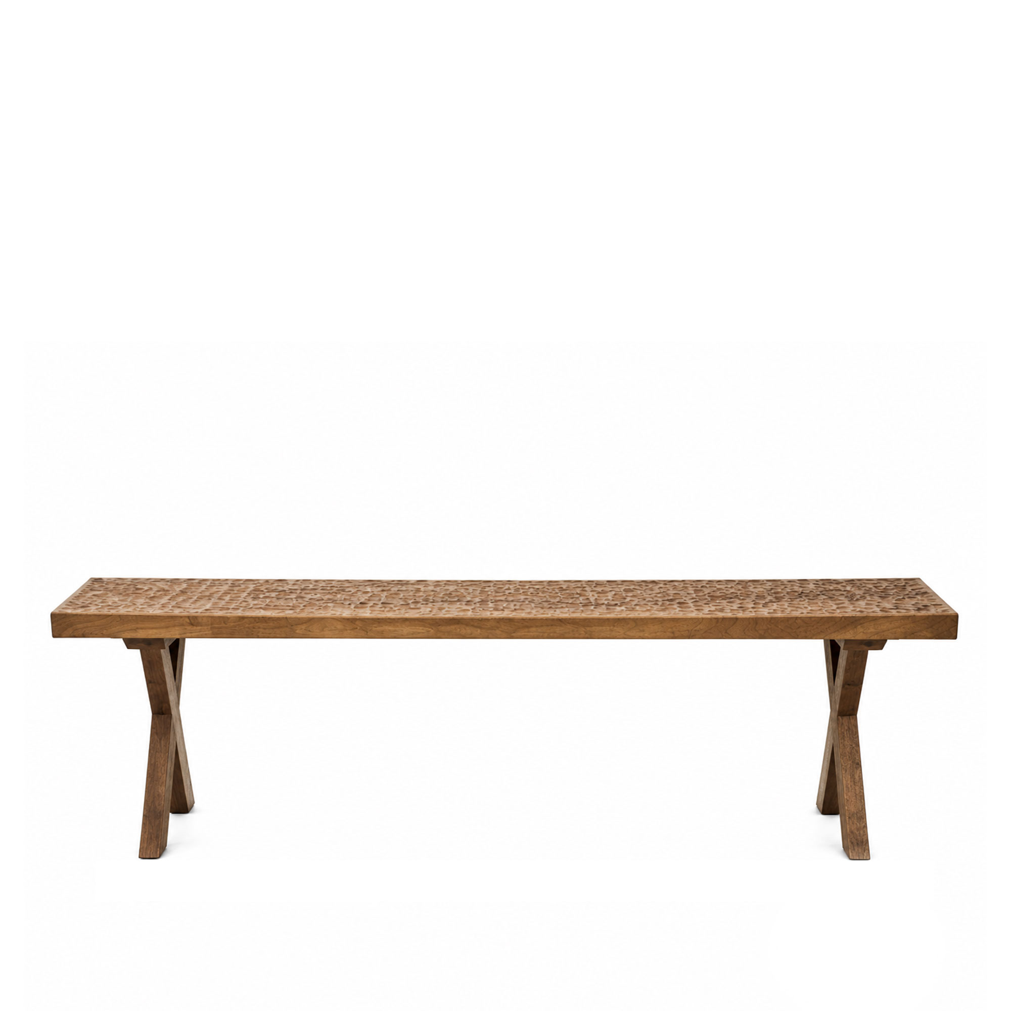 Zanat - Touch Bench, Massivt tr&auml;, 100x45, Oljad valn&ouml;t - TV-b&auml;nkar - Studioilse - Tr&auml;f&auml;rgad - Tr&auml;