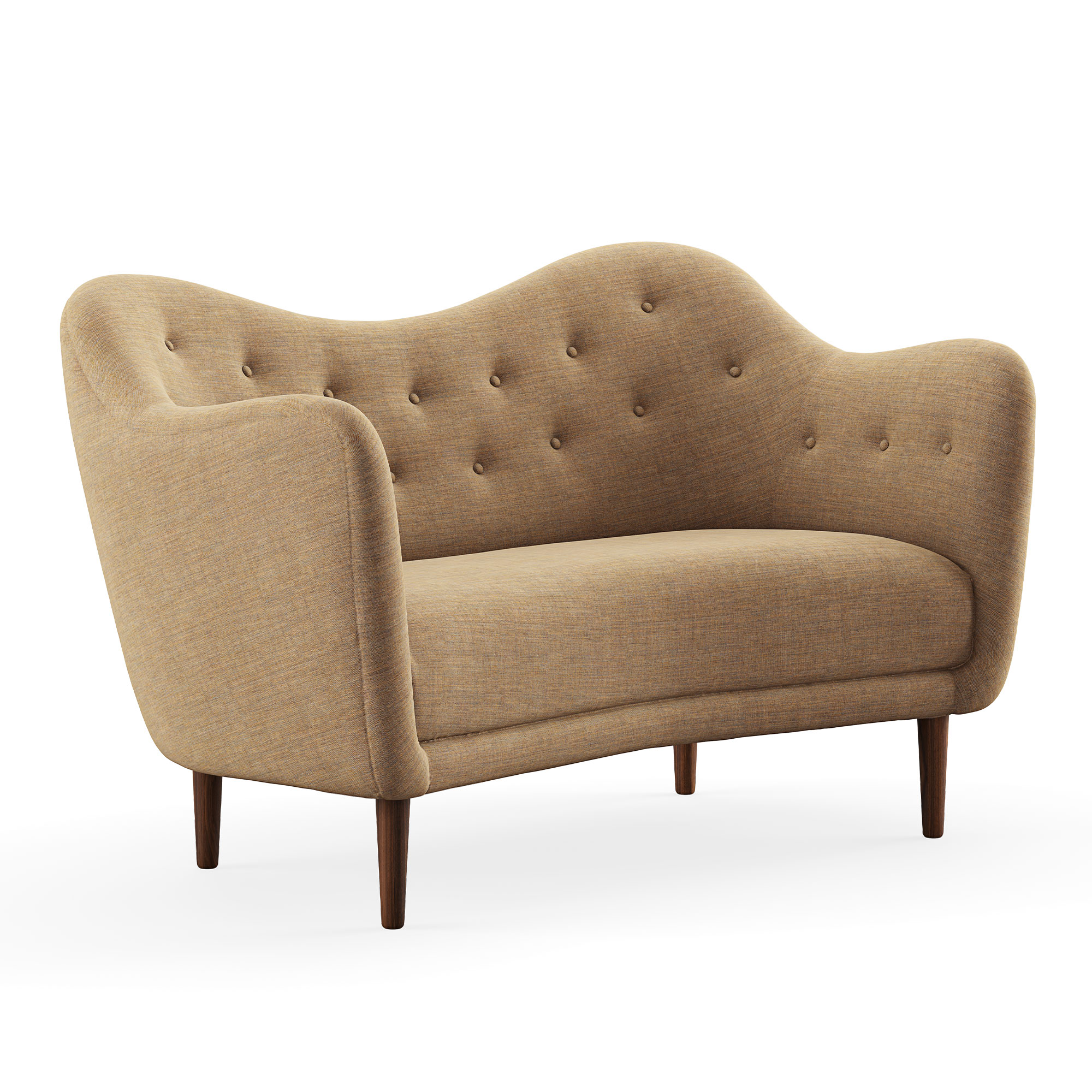 House of Finn Juhl - 46 Sofa, Walnut, Cat. 1 Remix 242 - Soffor - Finn Juhl - Beige | Möbler - Soffor Och Dagbäddar - Soffor | Möbelexperten