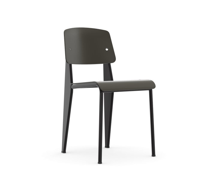 Vitra - Standard SP, Sits - Basalt, Ben - Deep Black - Jean Prouvé - Grå - Metall/Plast