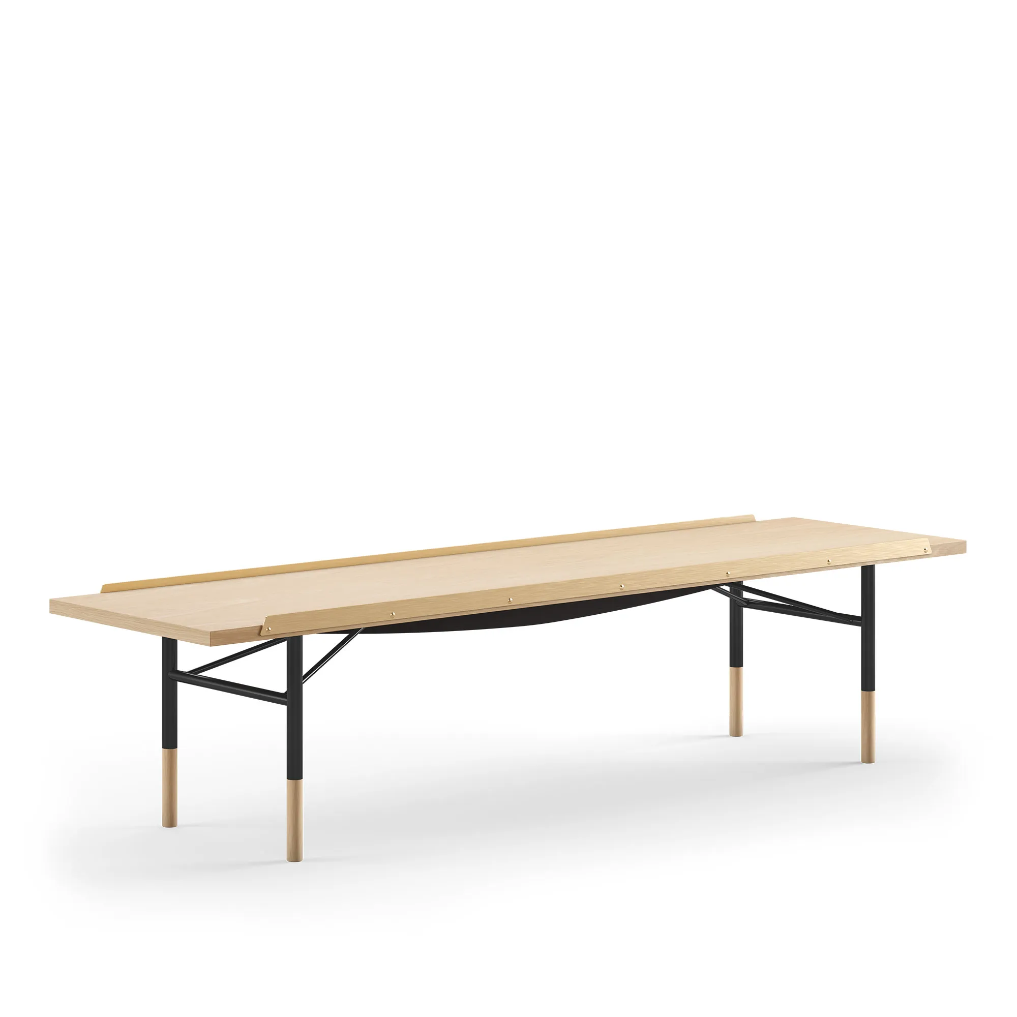 Table Bench bänk Large med mässingskanter