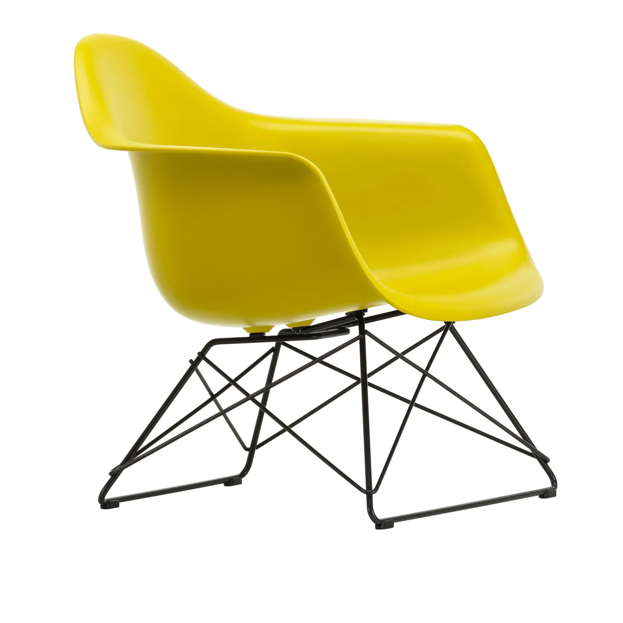 Eames RE Plastic Armchair LAR fåtölj Basic Dark