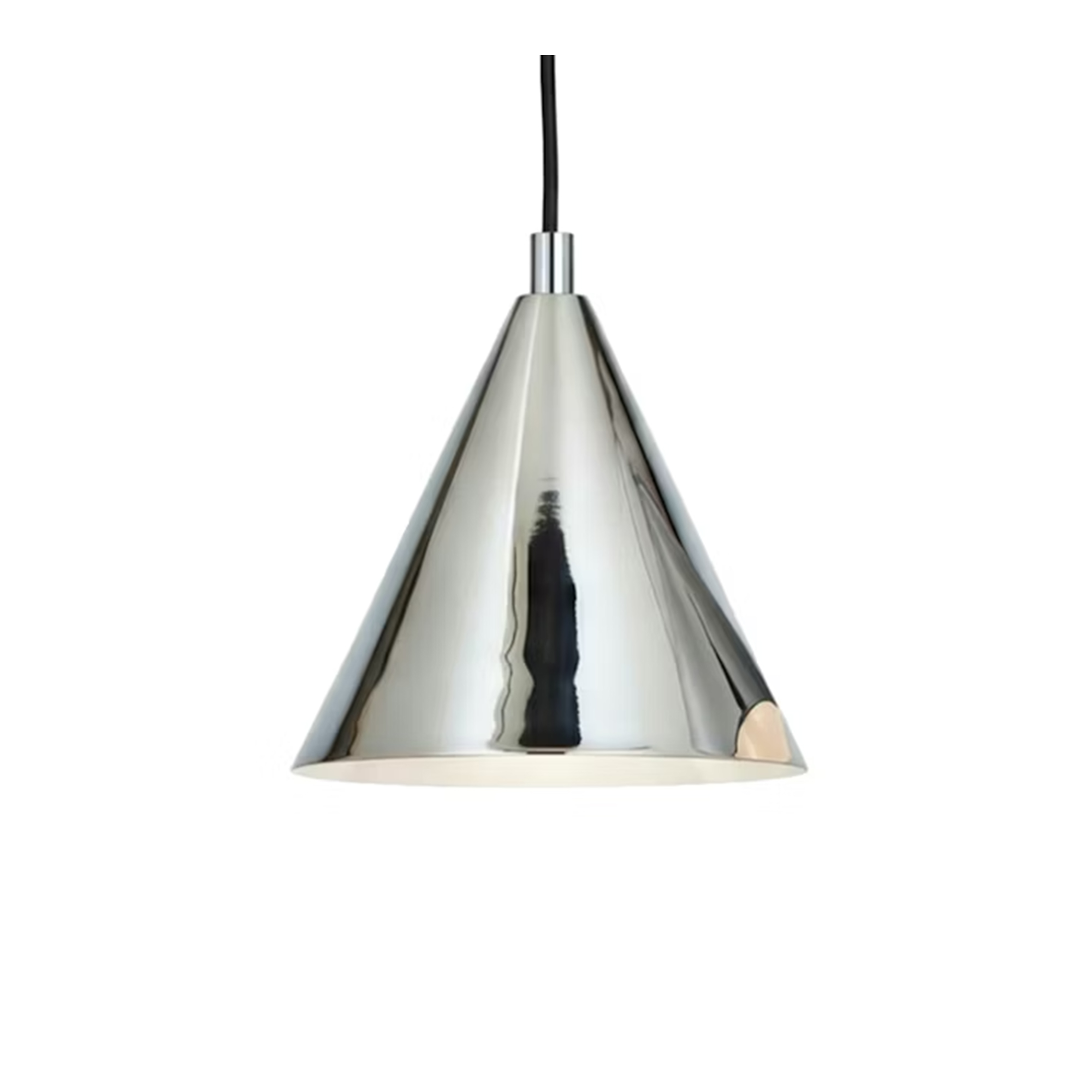 Örsjö Belysning - Tratten Small, Pendant Fixed LED Nickel plated brass - Pendellampor - Silver | Belysning - Taklampor - Pendellampor | Möbelexperten