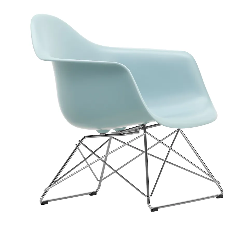 Eames RE Plastic Armchair LAR fåtölj Chrome