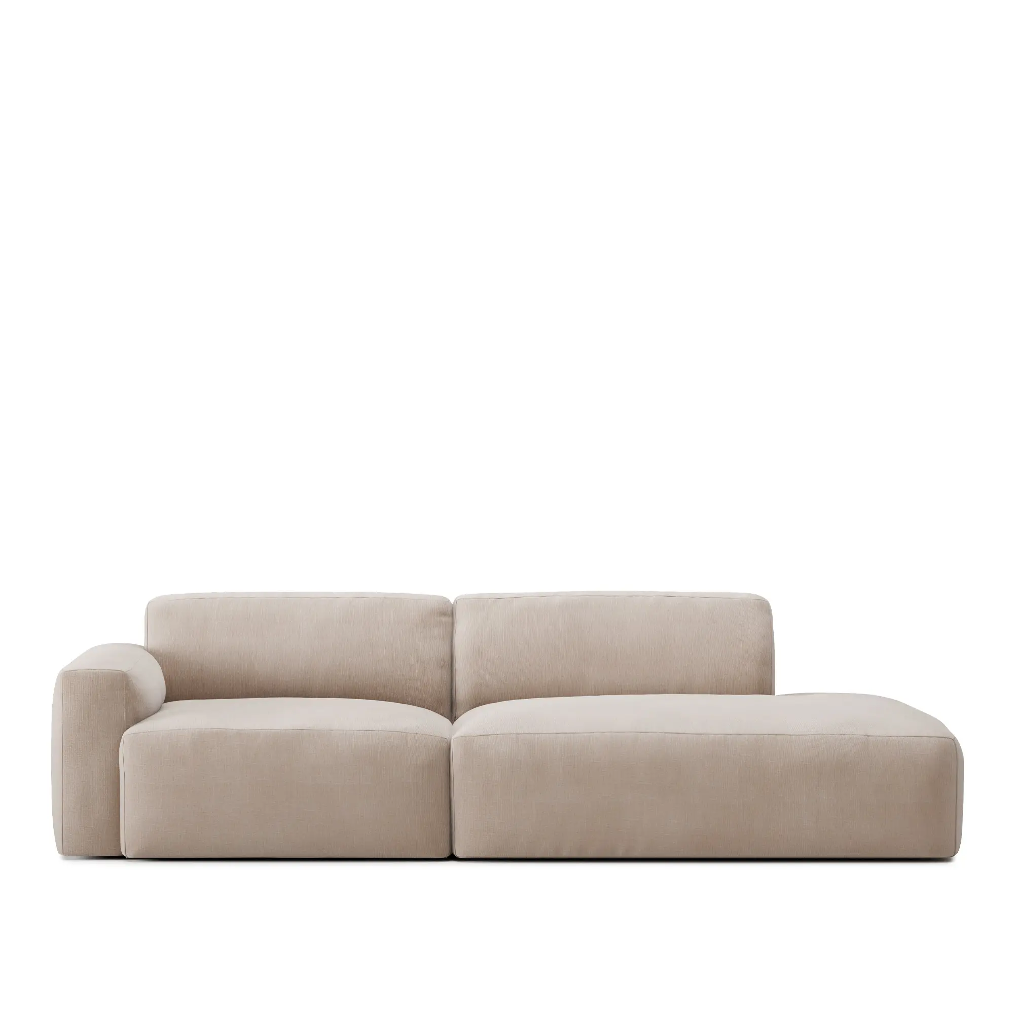 Brick 2-Seater Open End Right