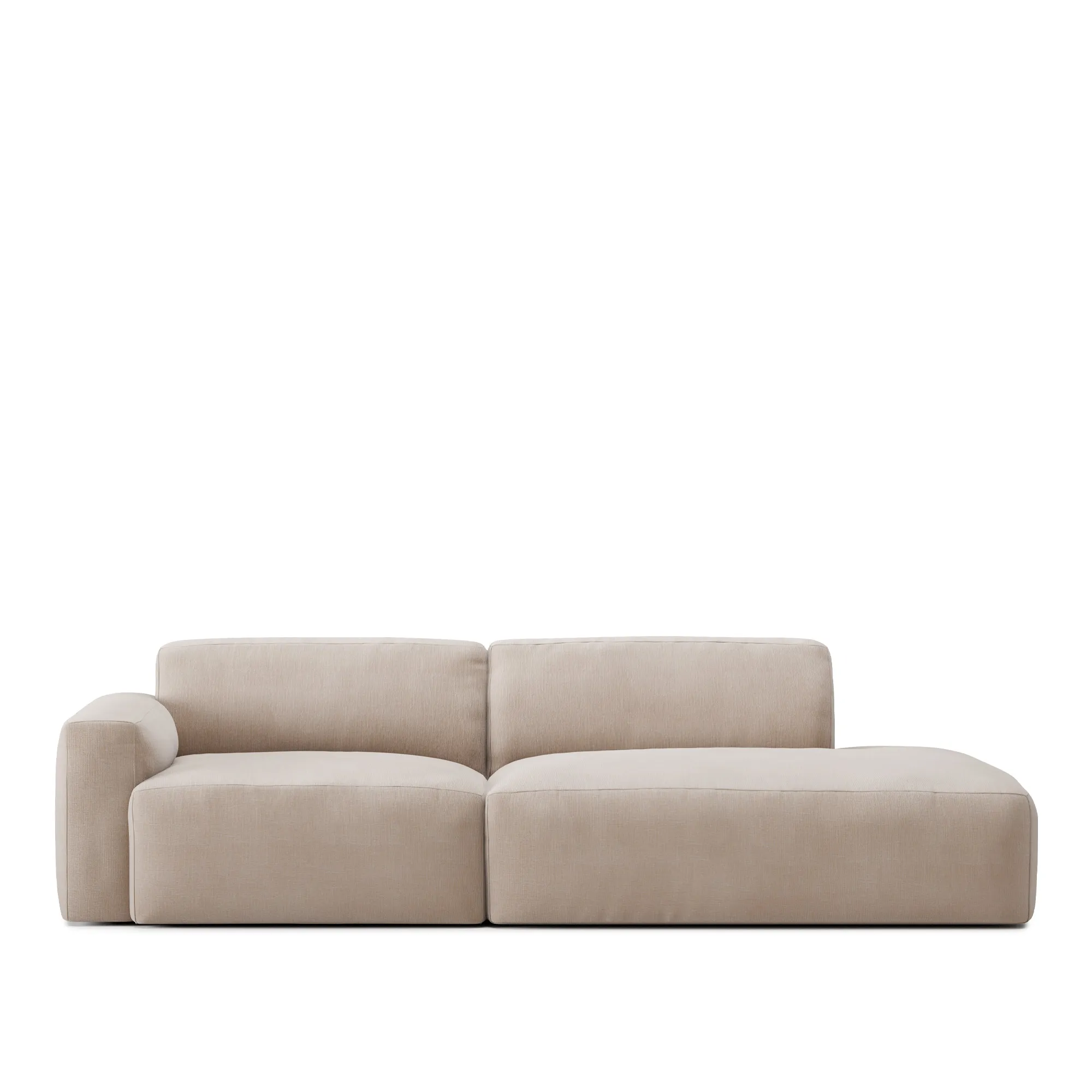 Brick 2-Seater Open End Right