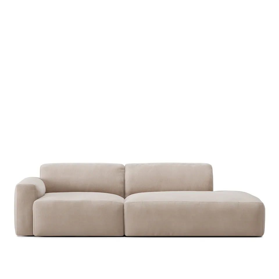 Brick 2-Seater Open End Right