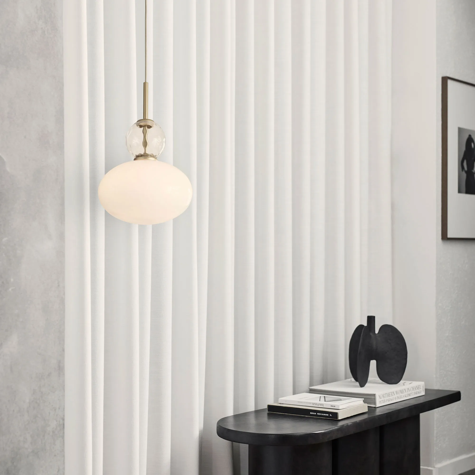 Rizzatto 32 Satin Brass/Opal White