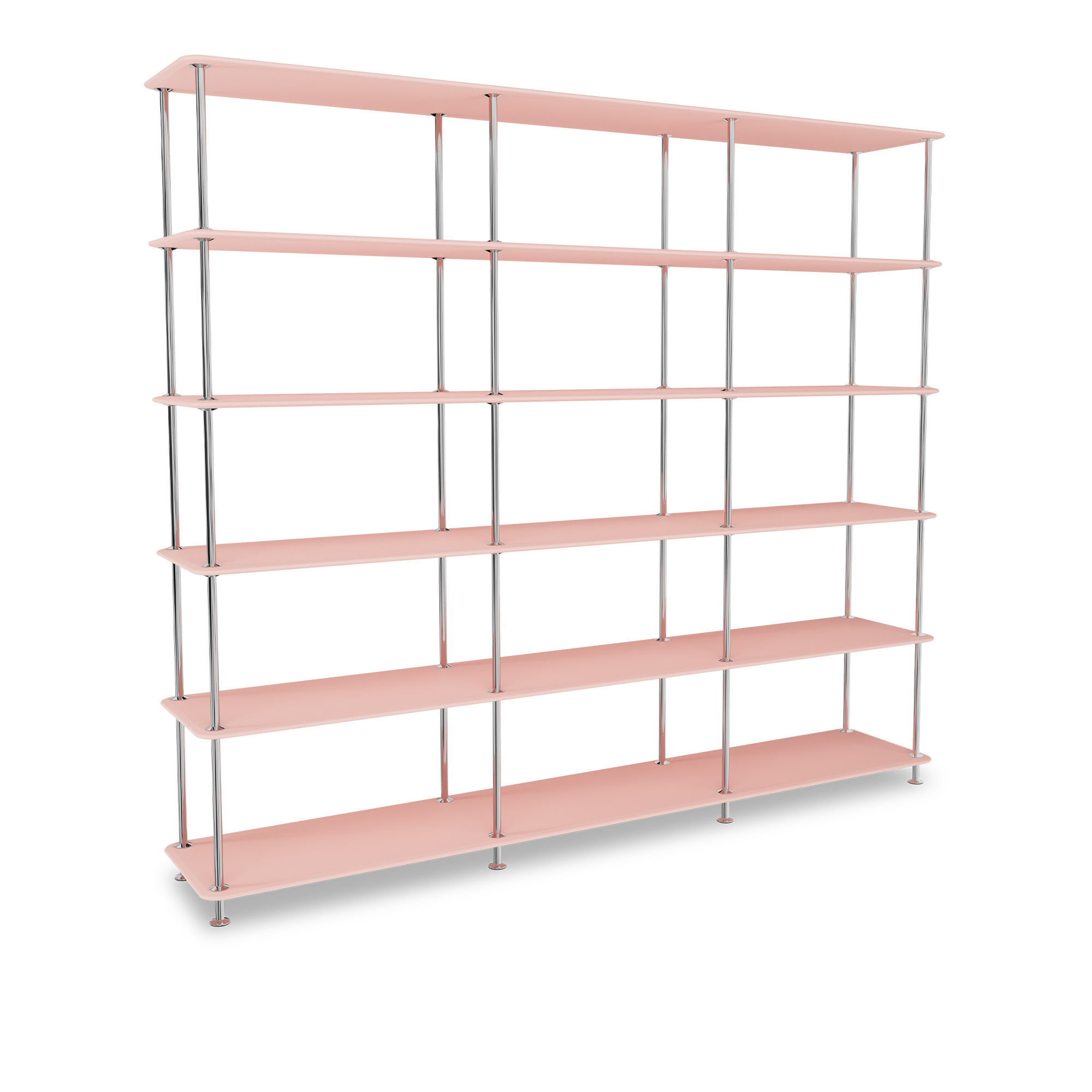 montana - montana free 555000 167-ruby 44c-chrome - hyllor & hyllsystem - jakob wagner - röd - metall/trä