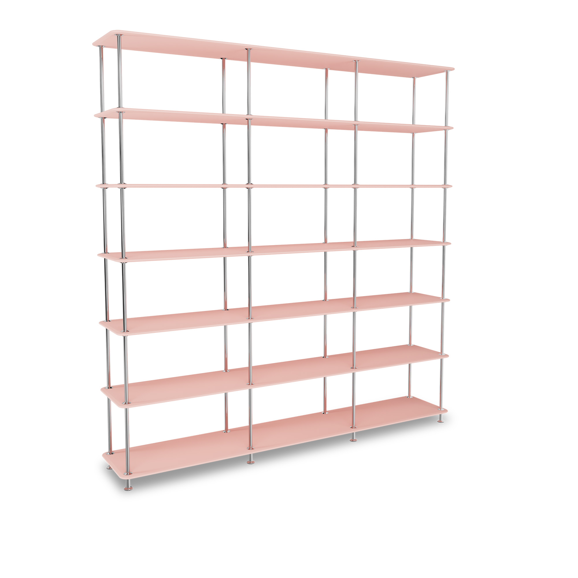 montana - montana free 666000 167-ruby 44c-chrome - hyllor & hyllsystem - jakob wagner - röd - metall/trä