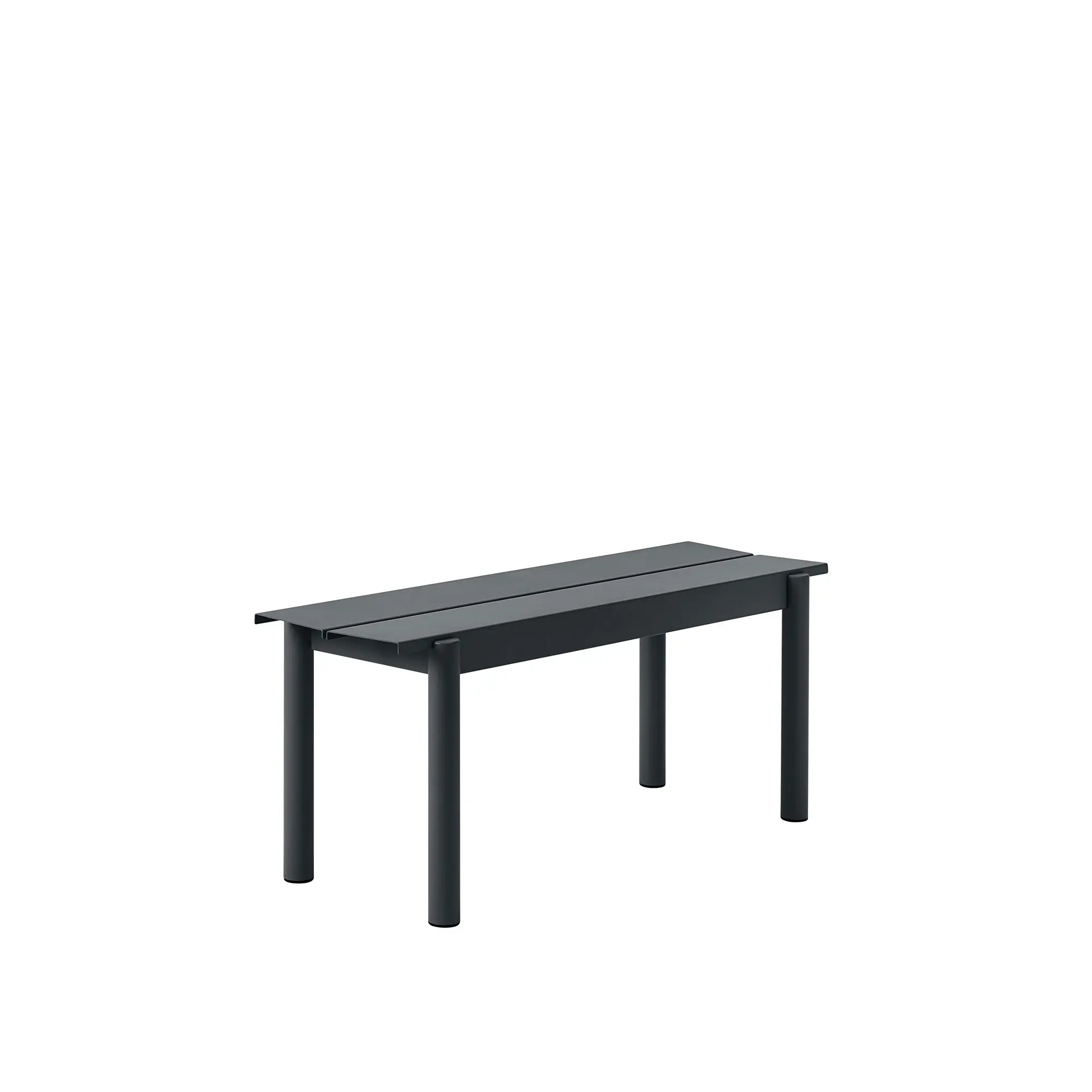 Linear steel bench 110cm