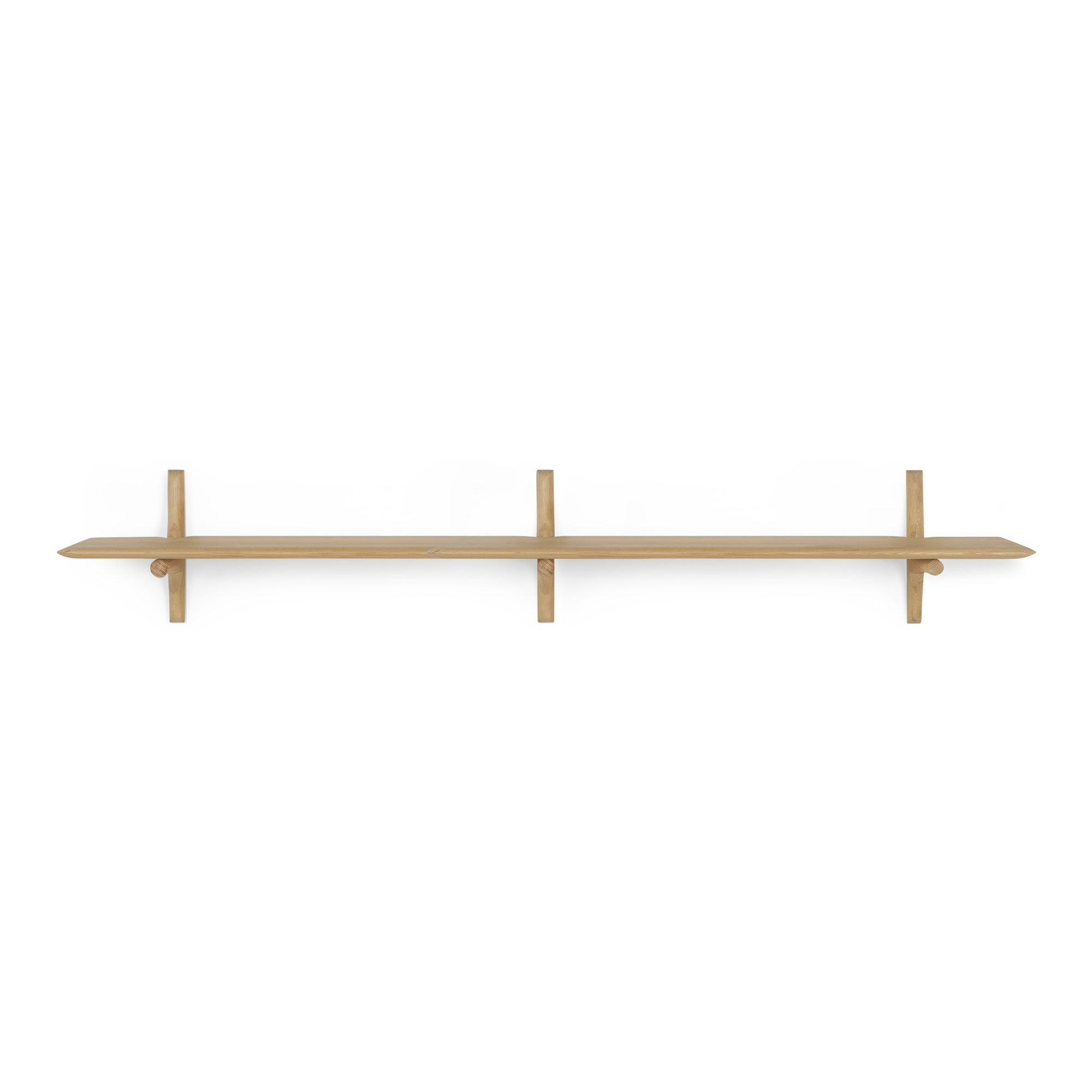 Ethnicraft - PI vägghylla 35x168 cm ek - Vägghyllor - Alain Van Havre - Beige - Trä