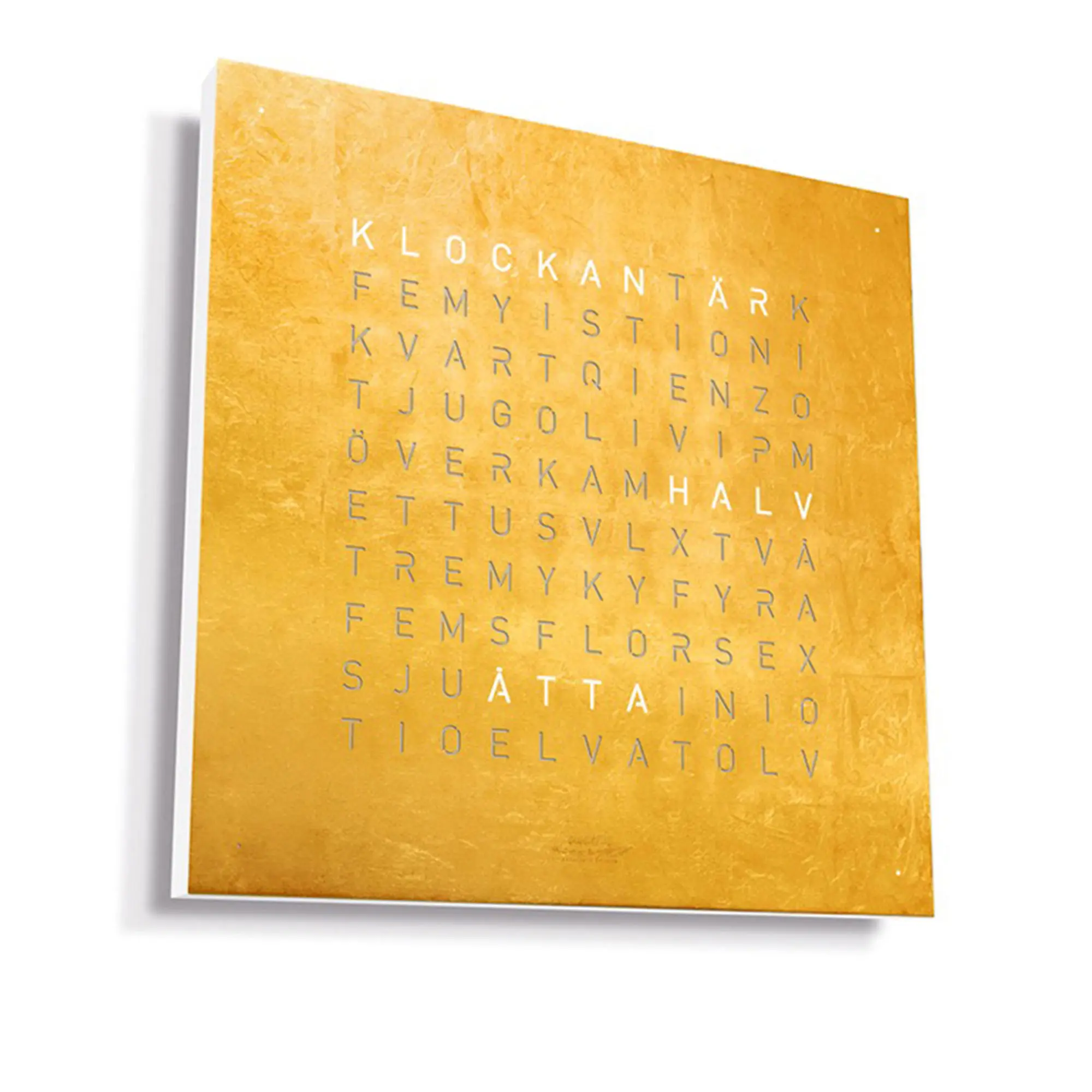 Qlocktwo Earth 90 Creator's Edition - Gold