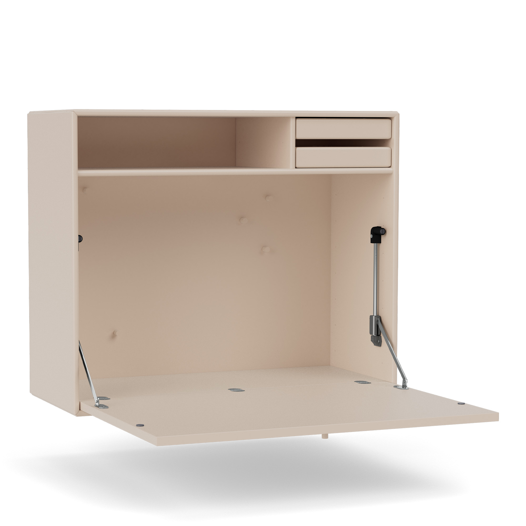 montana - studio secretary 168-clay 04 suspension rails - skrivbord - peter j. lassen - beige - trä