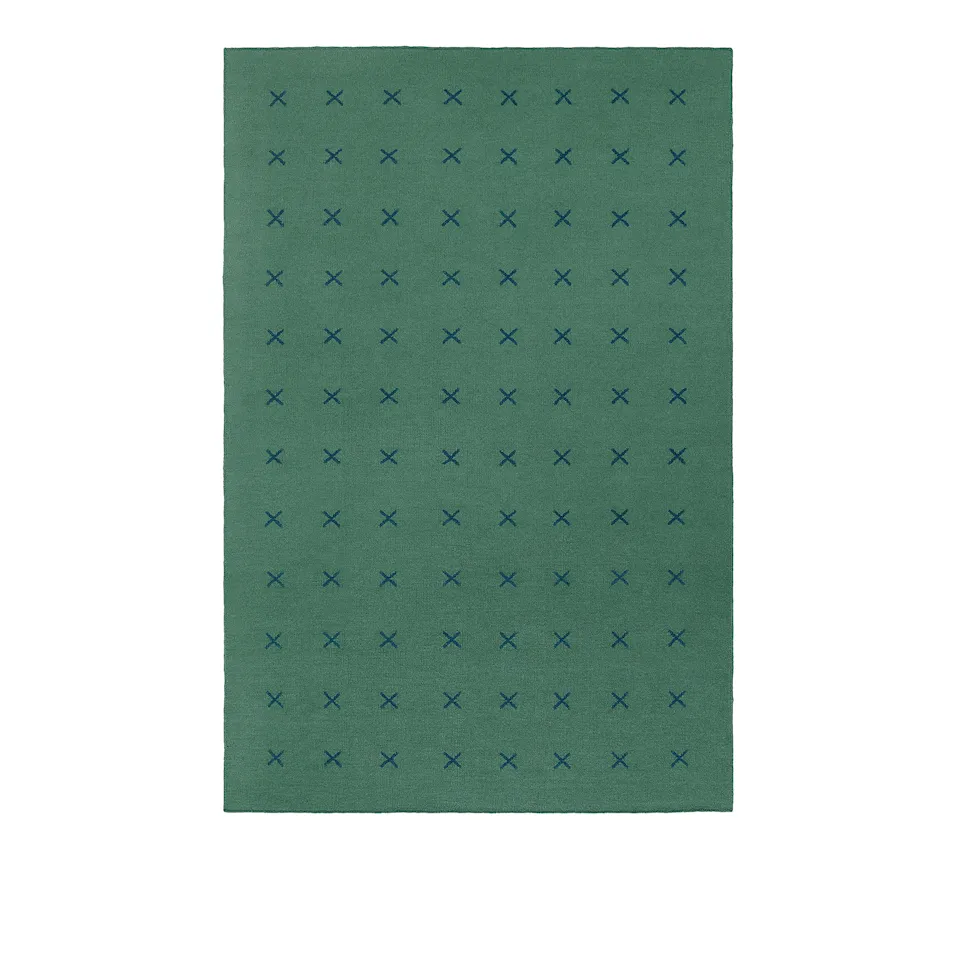 Cross Green/Deep Teal ullmatta