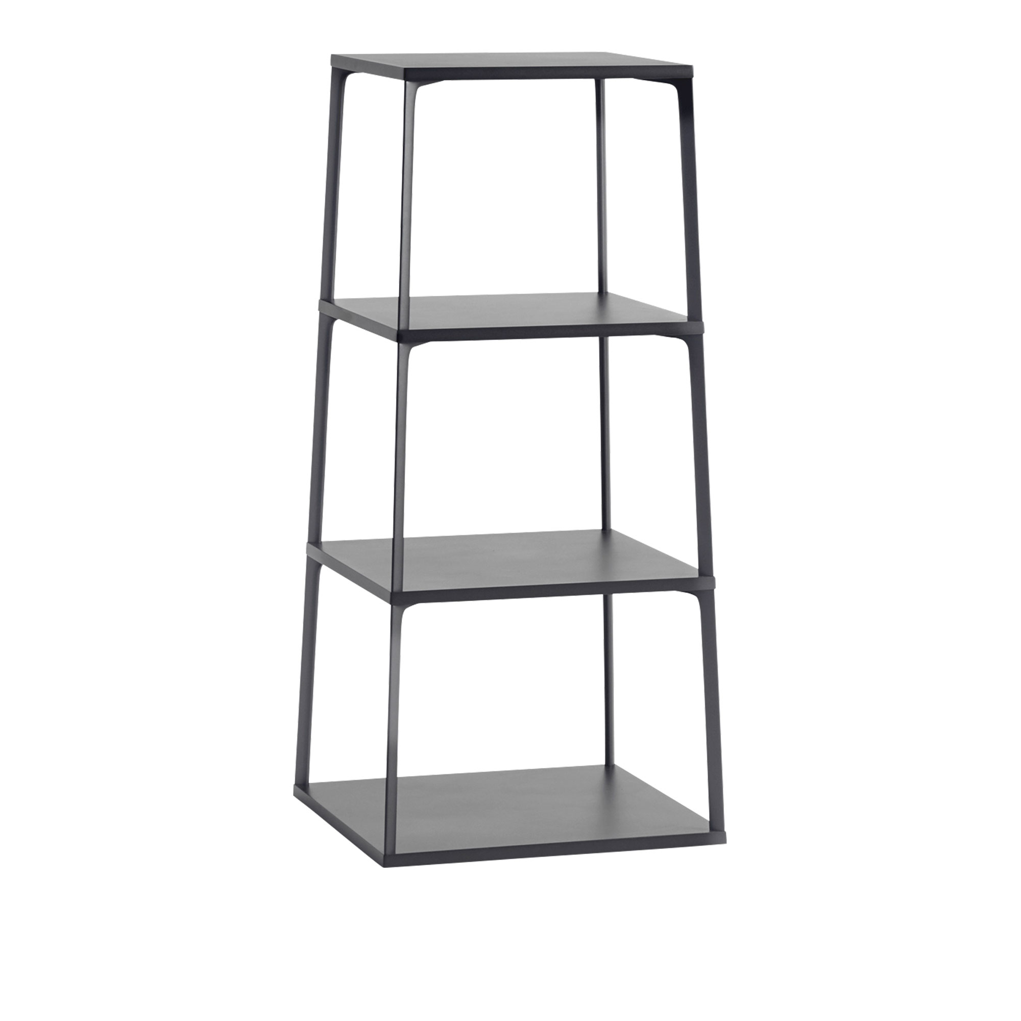 HAY - Eiffel Shelf Ink Black 4 Layer - Hyllor - Jakob Jørgensen,Line Depping - Svart - MDF/Metall