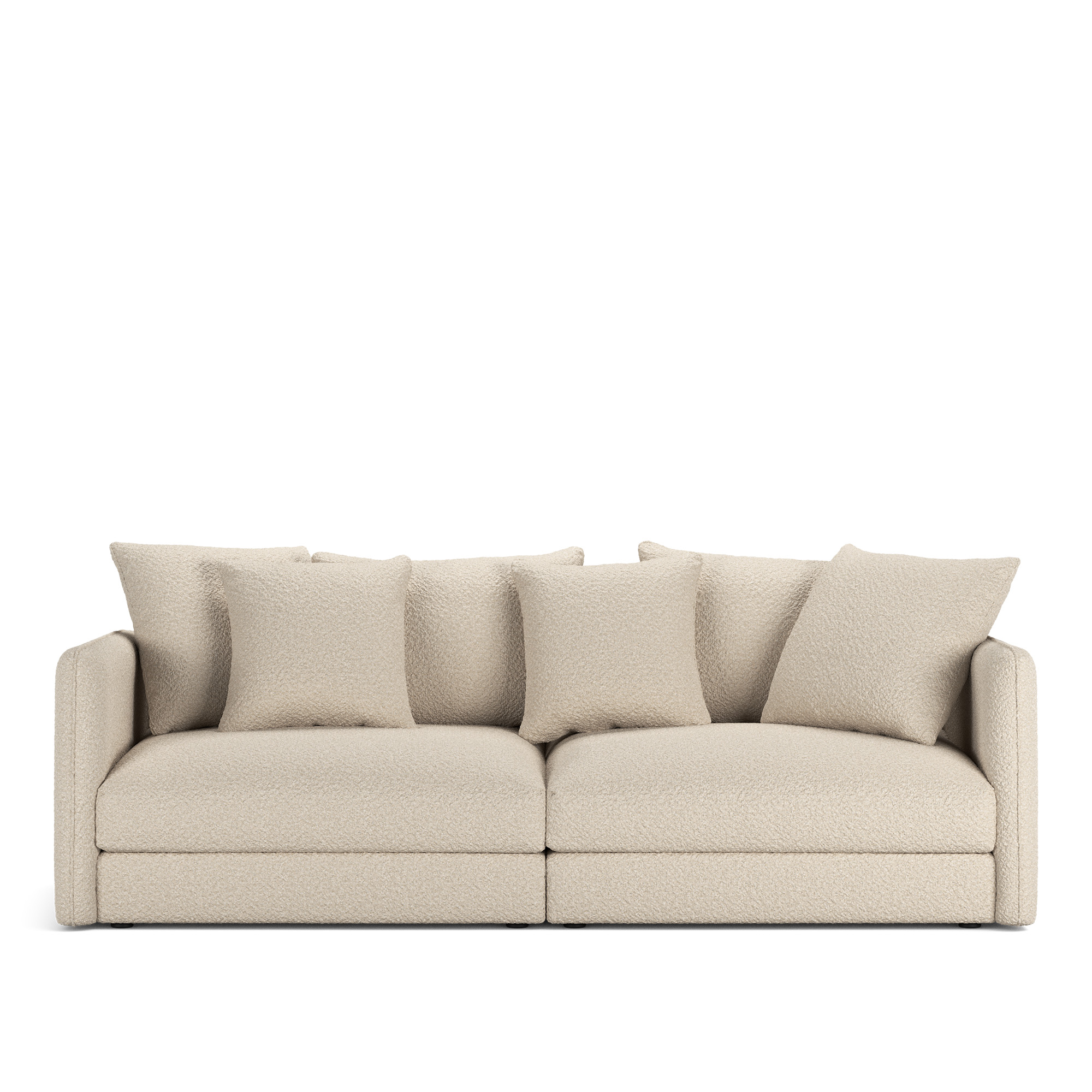 NOGA - Pavarotti 2.5-Seater, Removable Cover, Cushion Variant 01, Ascot White - Soffor - Vit