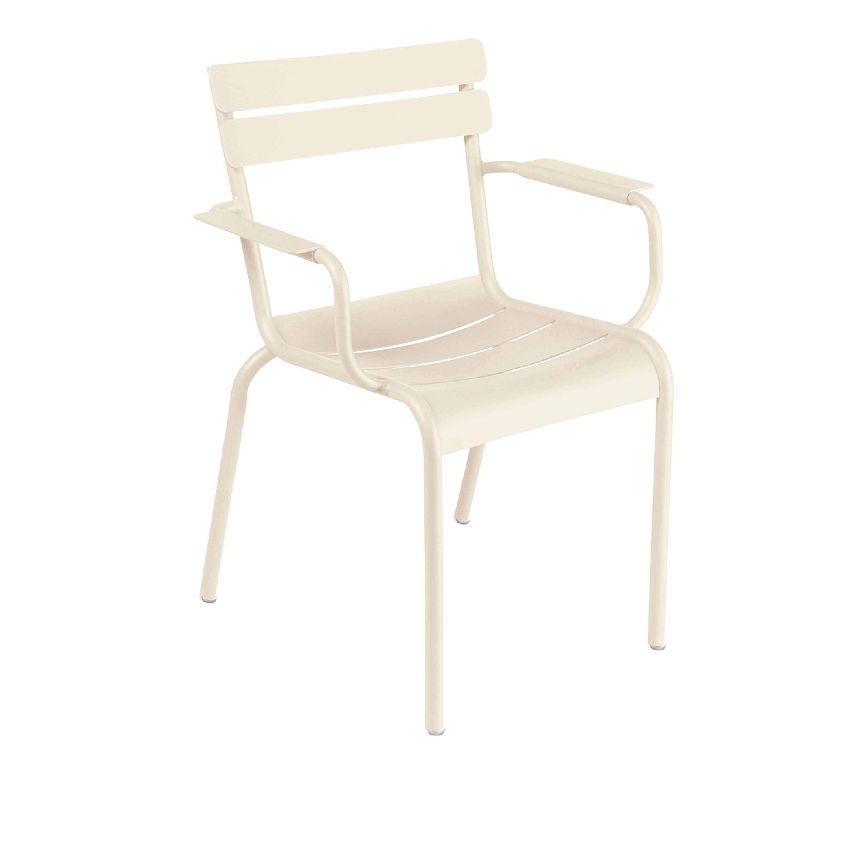 Fermob - Luxembourg Armchair - Latte Beige - Matstolar utomhus - Frédéric Sofia - Beige - Metall | Utemöbler - Utestolar - Matstolar Utomhus | Möbelexperten