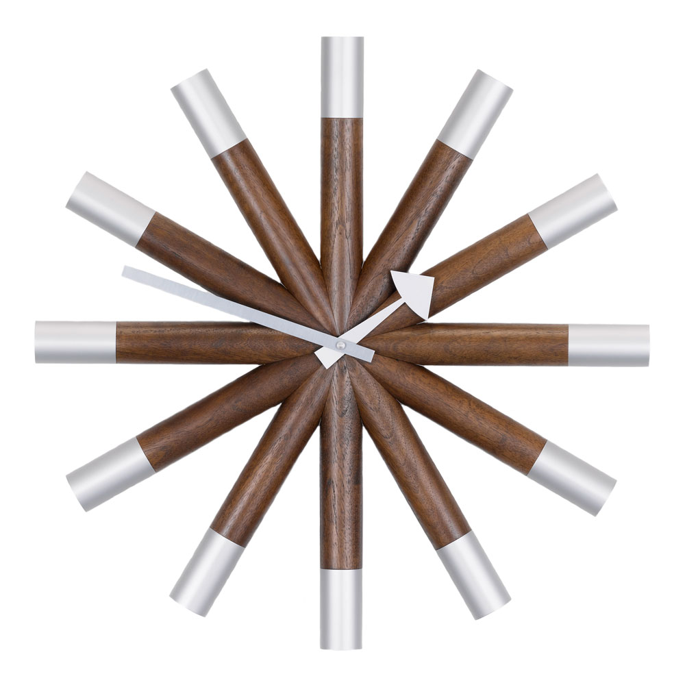 Vitra - Wheel Clock - Klockor - George Nelson - Träfärgad