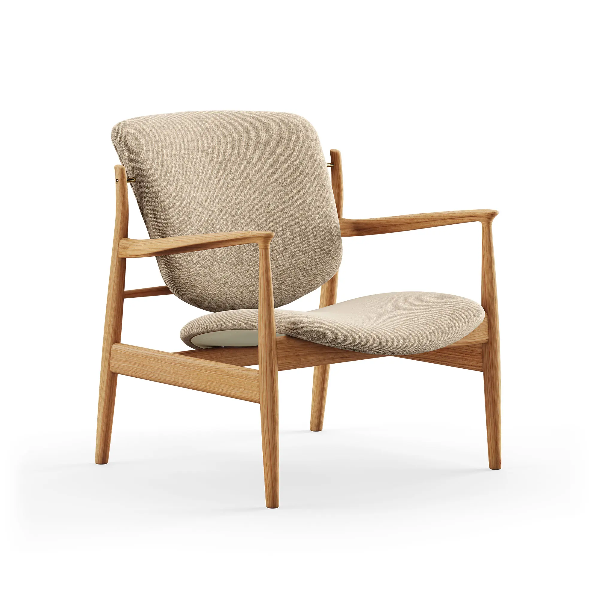France fåtölj Dark oiled oak