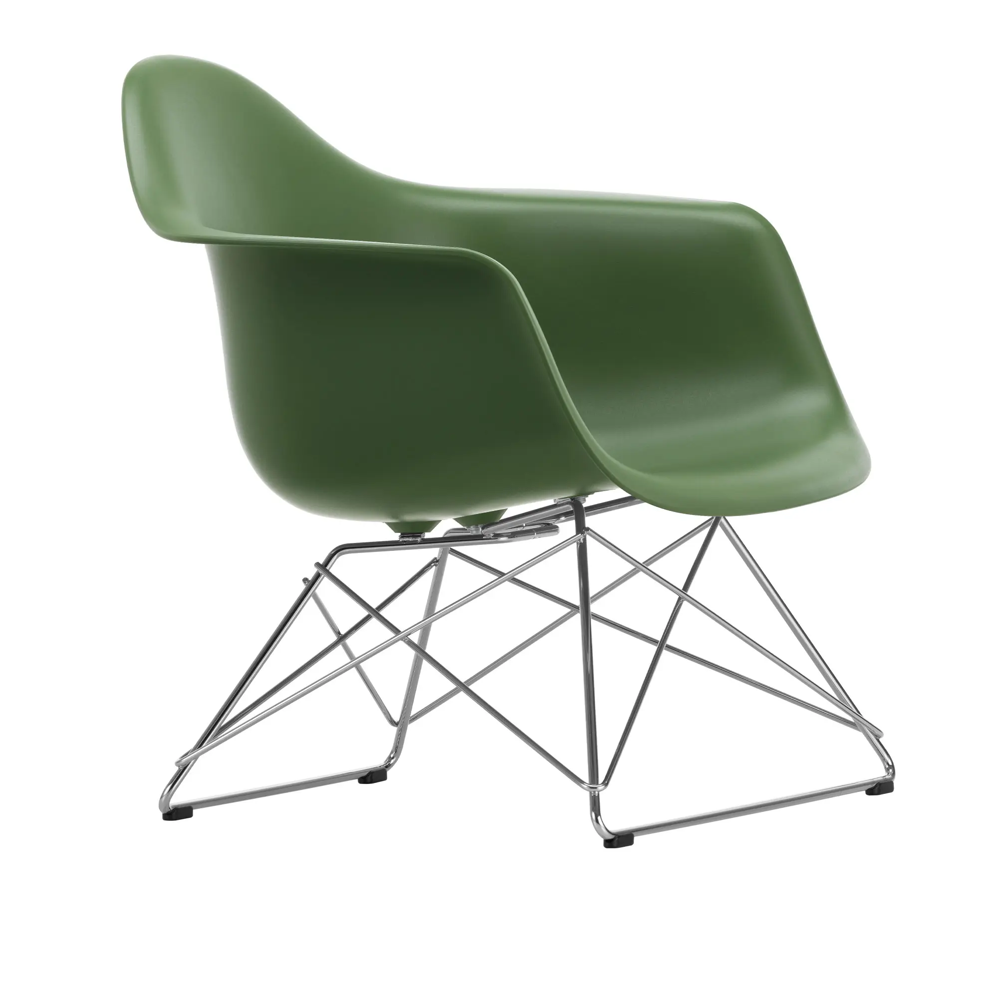 Eames RE Plastic Armchair LAR fåtölj Chrome