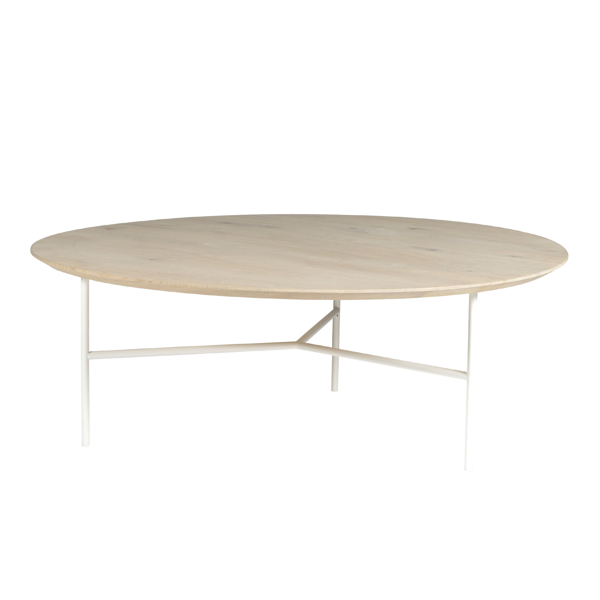 Mavis - Tribeca 110 cm Vit, Vitsåpad Ek - Sofabord - Martina Elgemark - Hvit - Metall/Tre