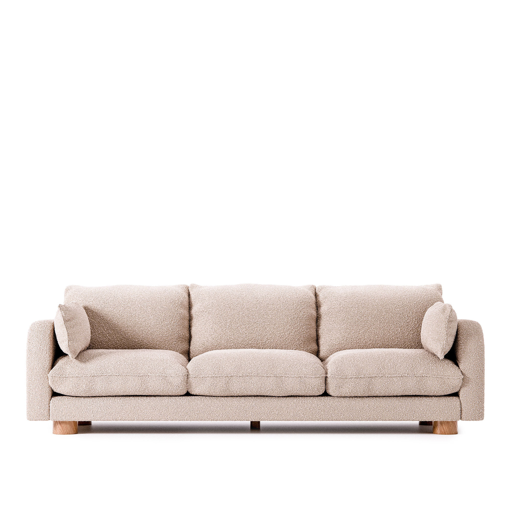 Dusty Deco - Miles Sofa Beige Boucle 3P - Soffor - MER Arkitekter - Beige - Bouclé | Möbler - Soffor Och Dagbäddar - Soffor | Möbelexperten