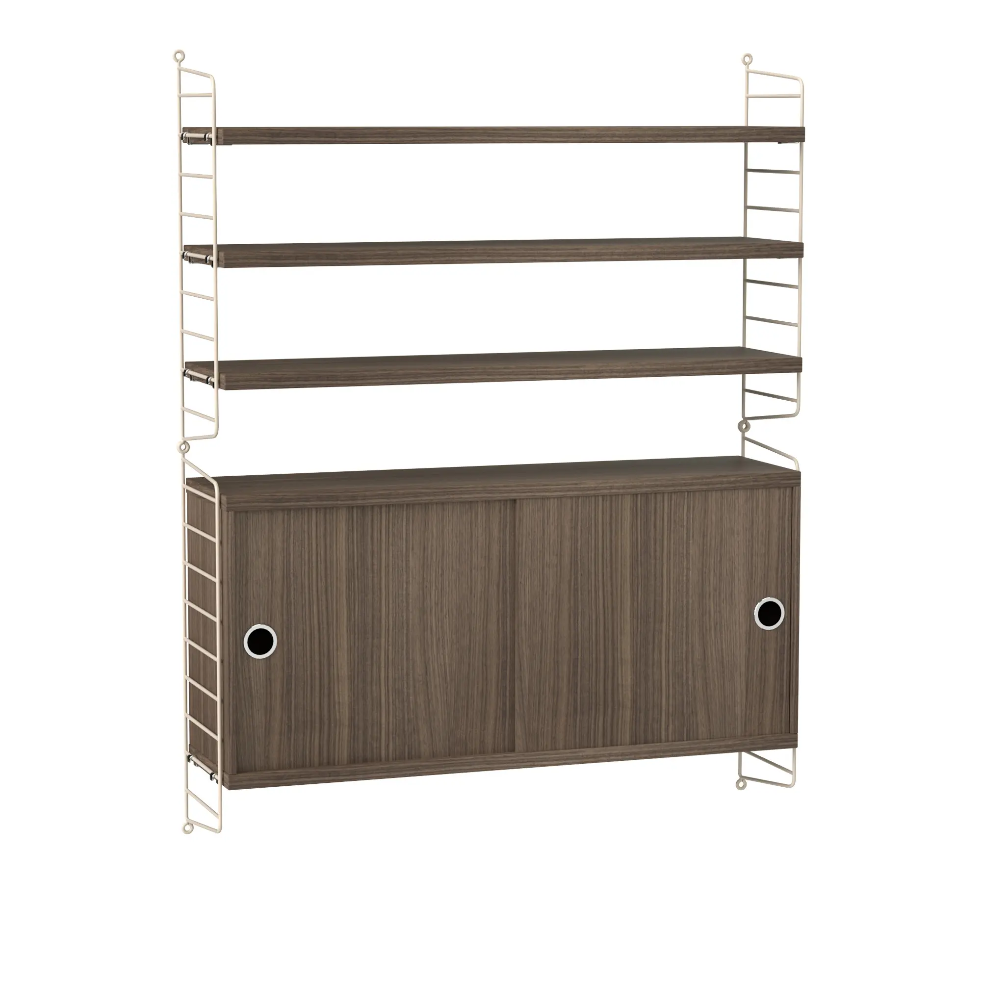 Vardagsrum Hyllsystem I Valnöt / Beige