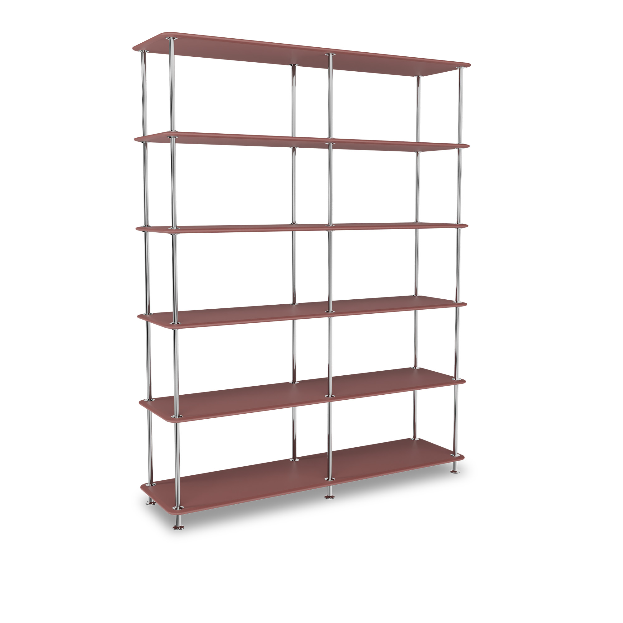 montana - montana free 550000 231-masalastructure 44c-chrome - hyllor & hyllsystem - jakob wagner - röd - metall/trä