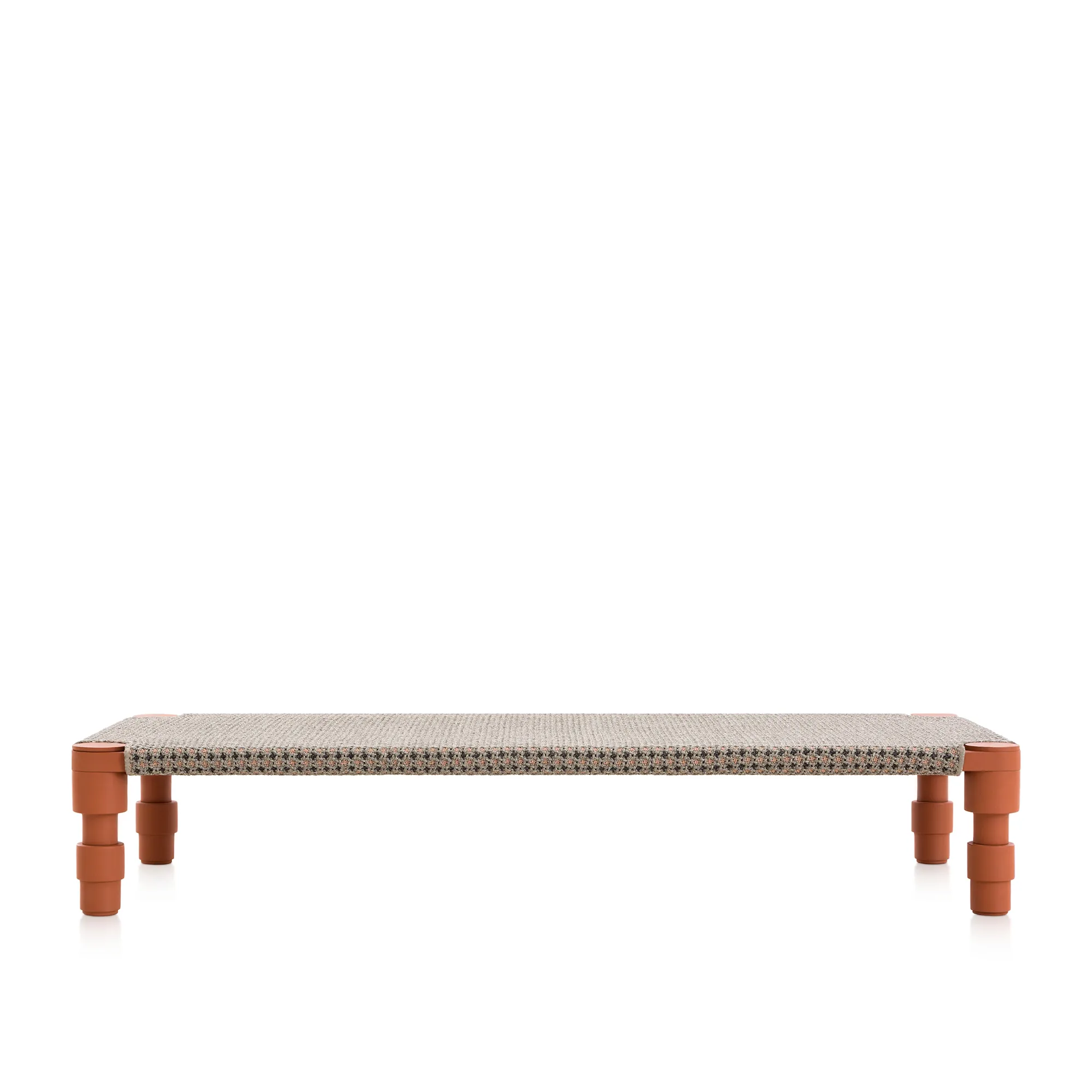 Garden Layers Single Indian Bed - Gofre Terracotta