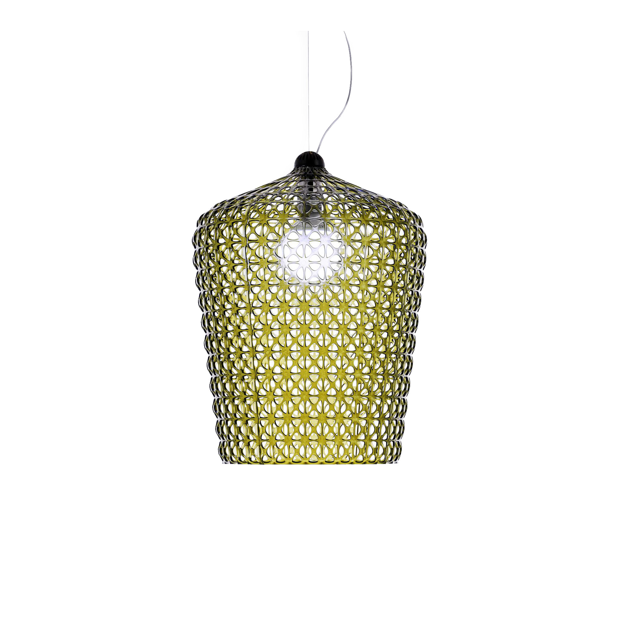 Kartell - Kabuki Suspension 9175, Green, Excl. LED 15W E27 - Pendellampor - Ferruccio Laviani - Grön