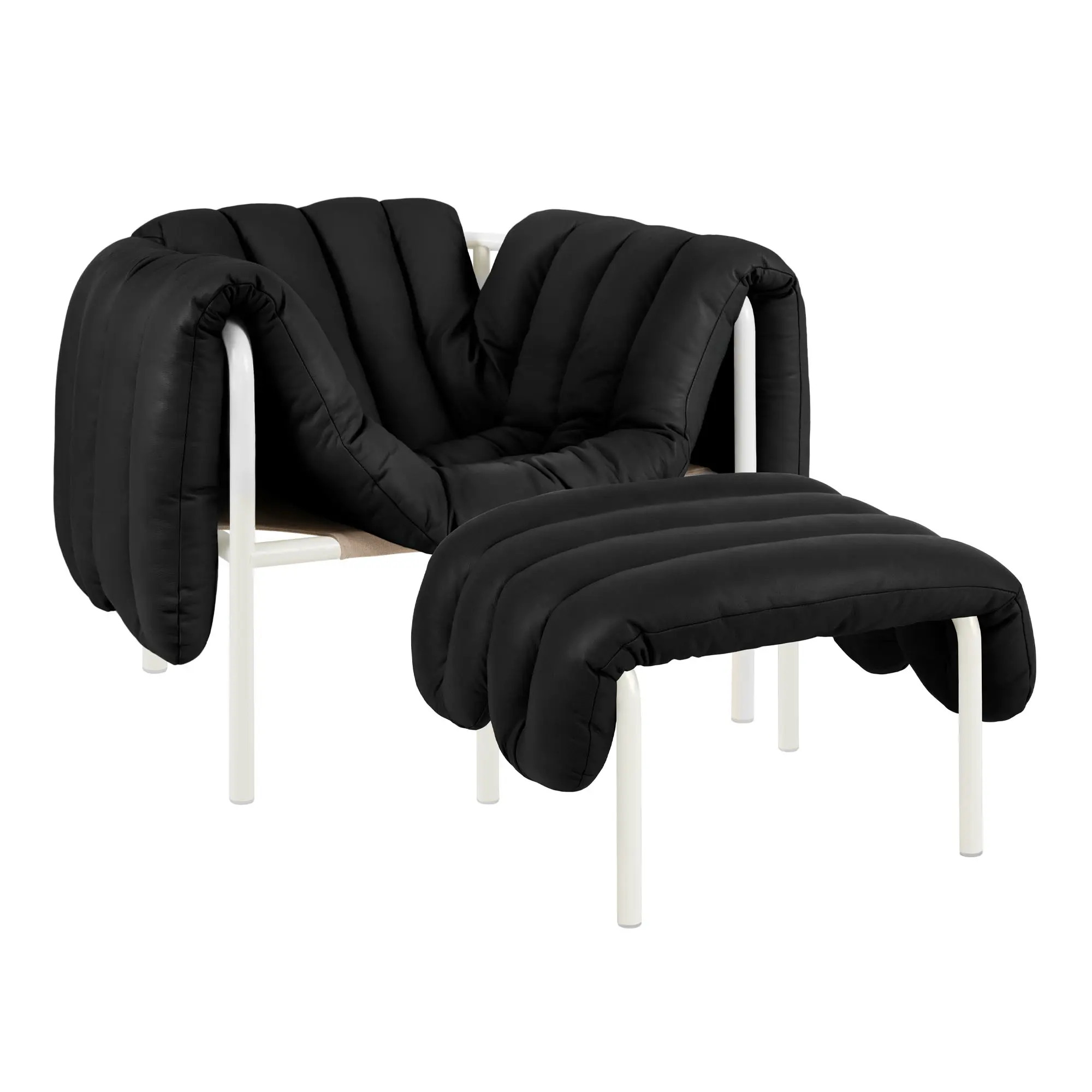 Puffy Lounge Chair + Ottoman