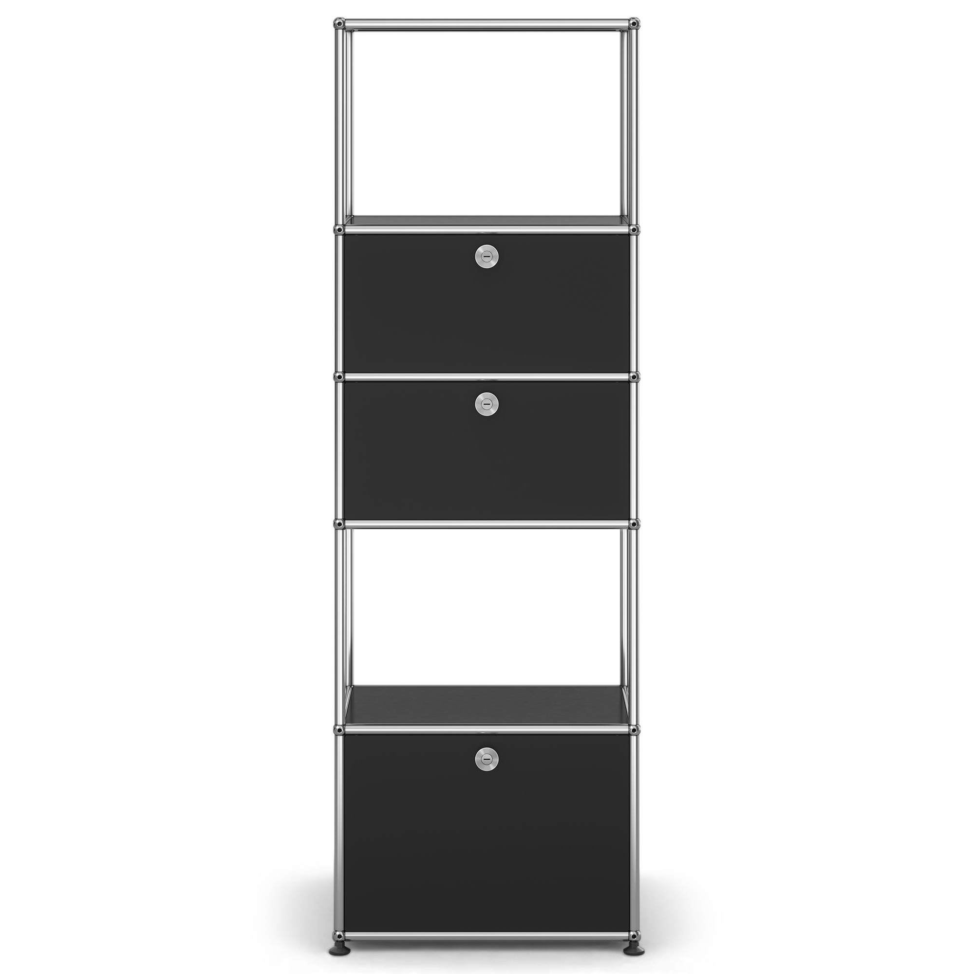 USM - USM Haller Shelf M52 Graphite Black - Skåp och vitrinskåp - Fritz Haller & Paul Schärer - Svart - Metall | Möbler - Förvaring Och Hyllor - Skåp Och Vitrinskåp | Möbelexperten