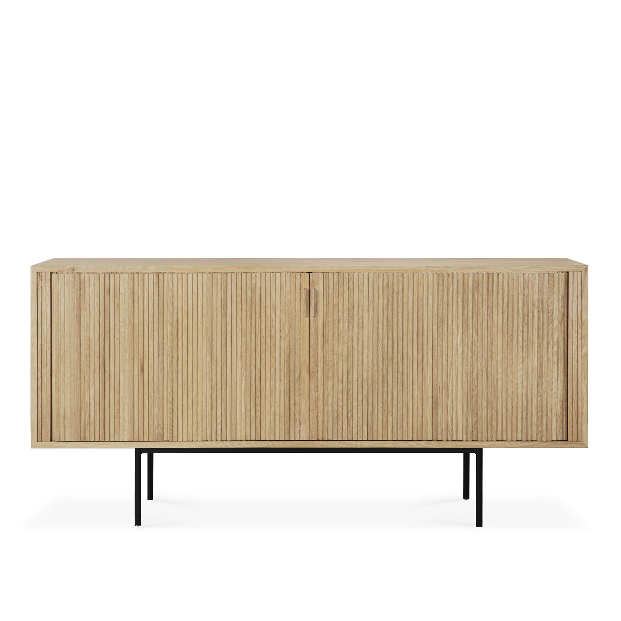 ethnicraft - roller max sideboard - oak - 2 doors 45 x 168 cm - skänkar och sideboards - alain van havre - träfärgad - trä