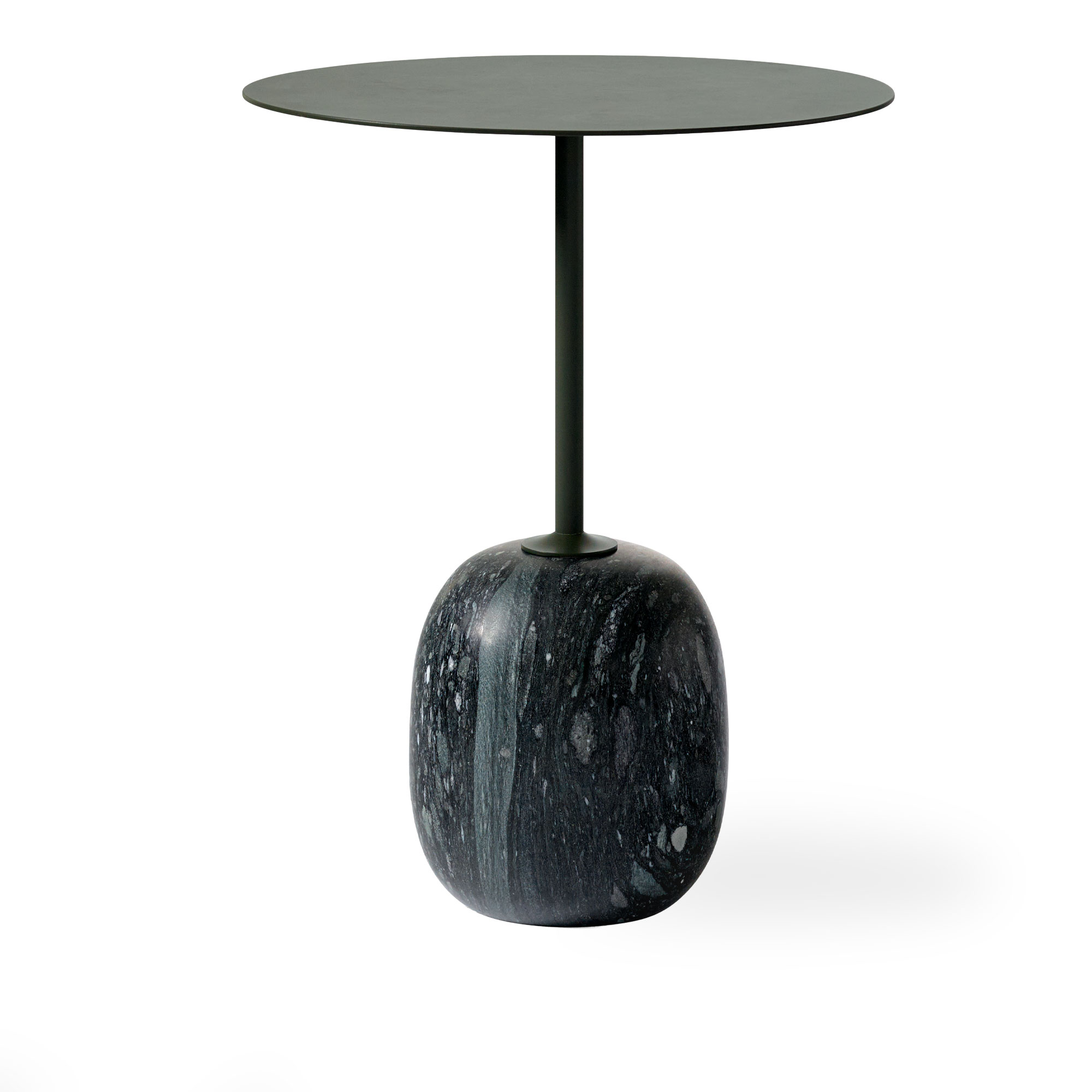 &Tradition - Lato LN8 Deep Green & Verde Grigio Marble - Sidobord - Luca Nichetto