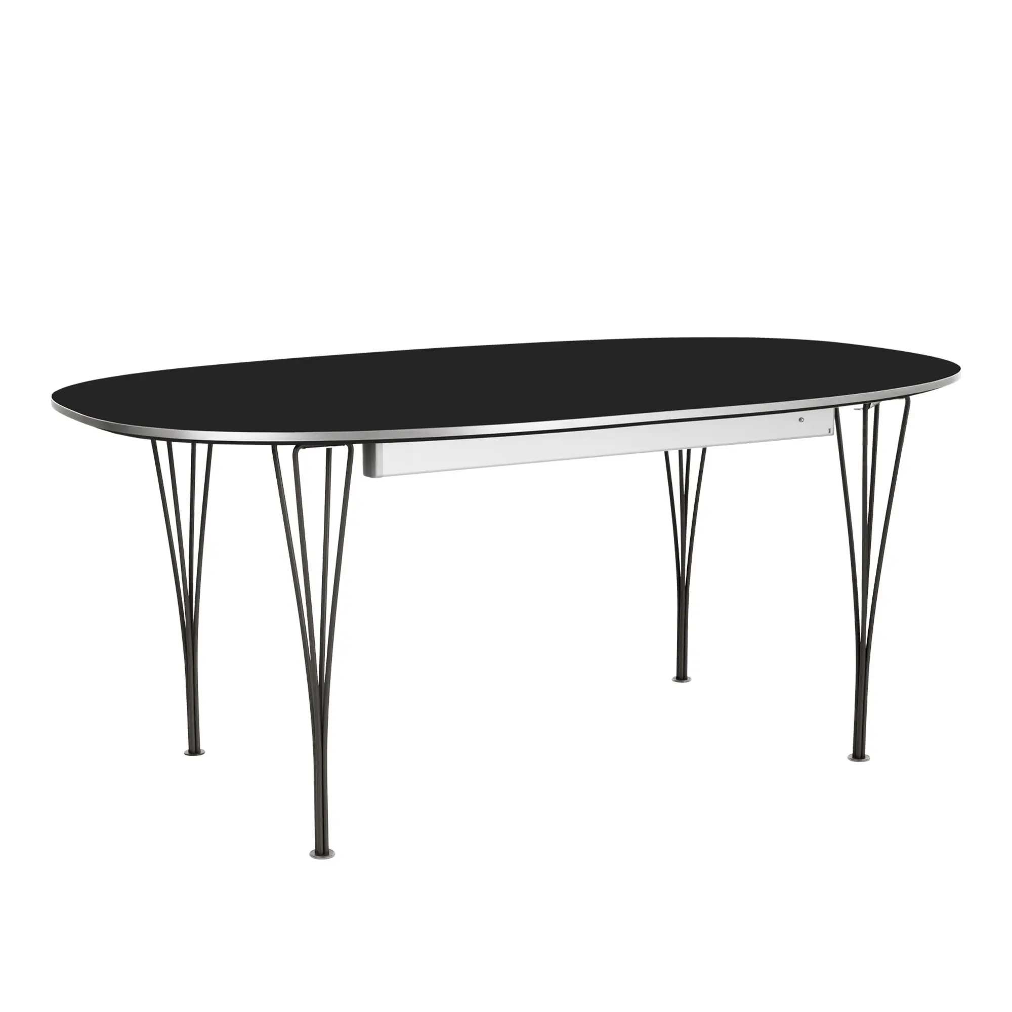 B620 Superellipse uttrekkbart spisebord 170–270 x 100 cm Black