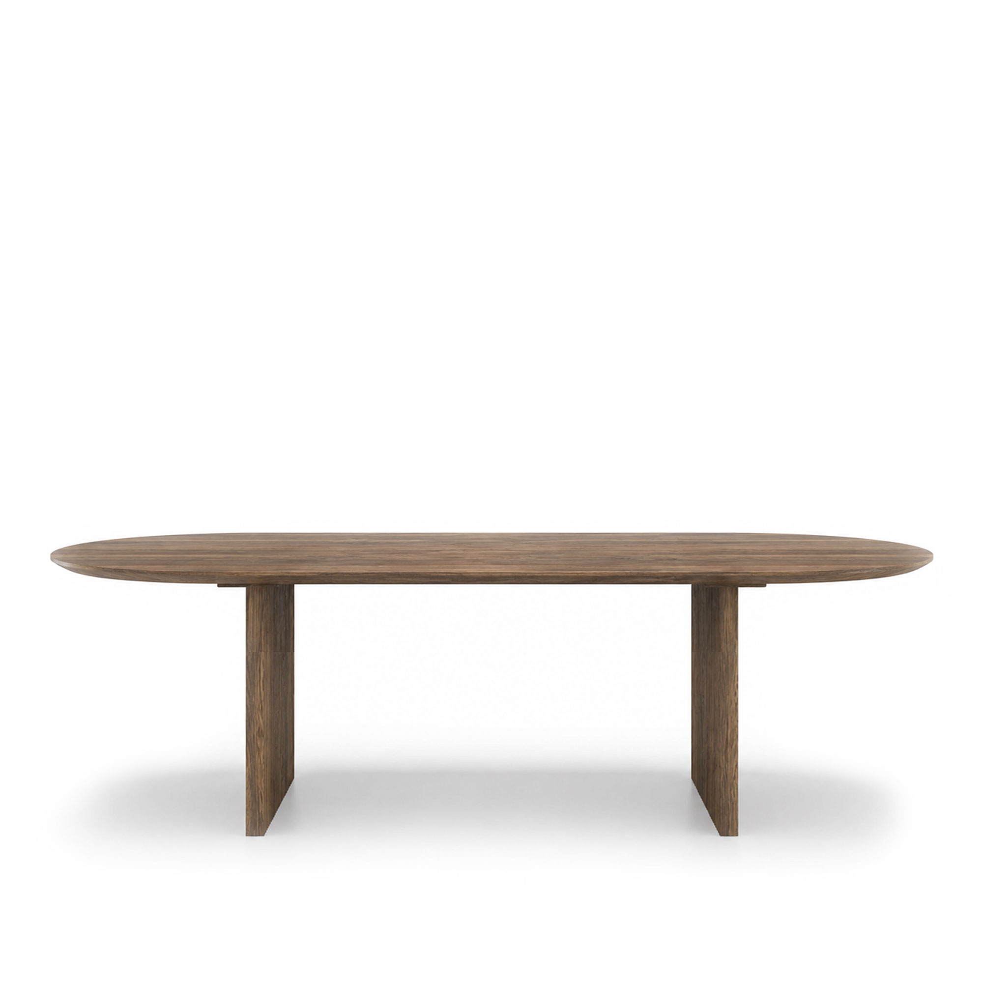 Dk3 - Ten Table Oval L240 x W105 x H72 cm Max 2 extension leaves Smoked oak - oil - Matbord - Christian Troels and Jacob Plejdrup - Brun - Trä | Möbler - Bord - Matbord | Möbelexperten