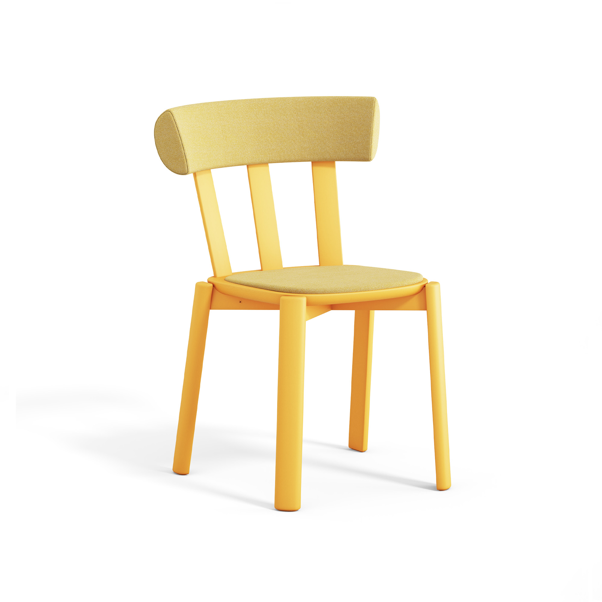 Stolab - Alt Stol Klädd Björk, Klargul 80, Hallingdal 65-407 Yellow - Matstolar - Form Us With Love - Gul - Trä