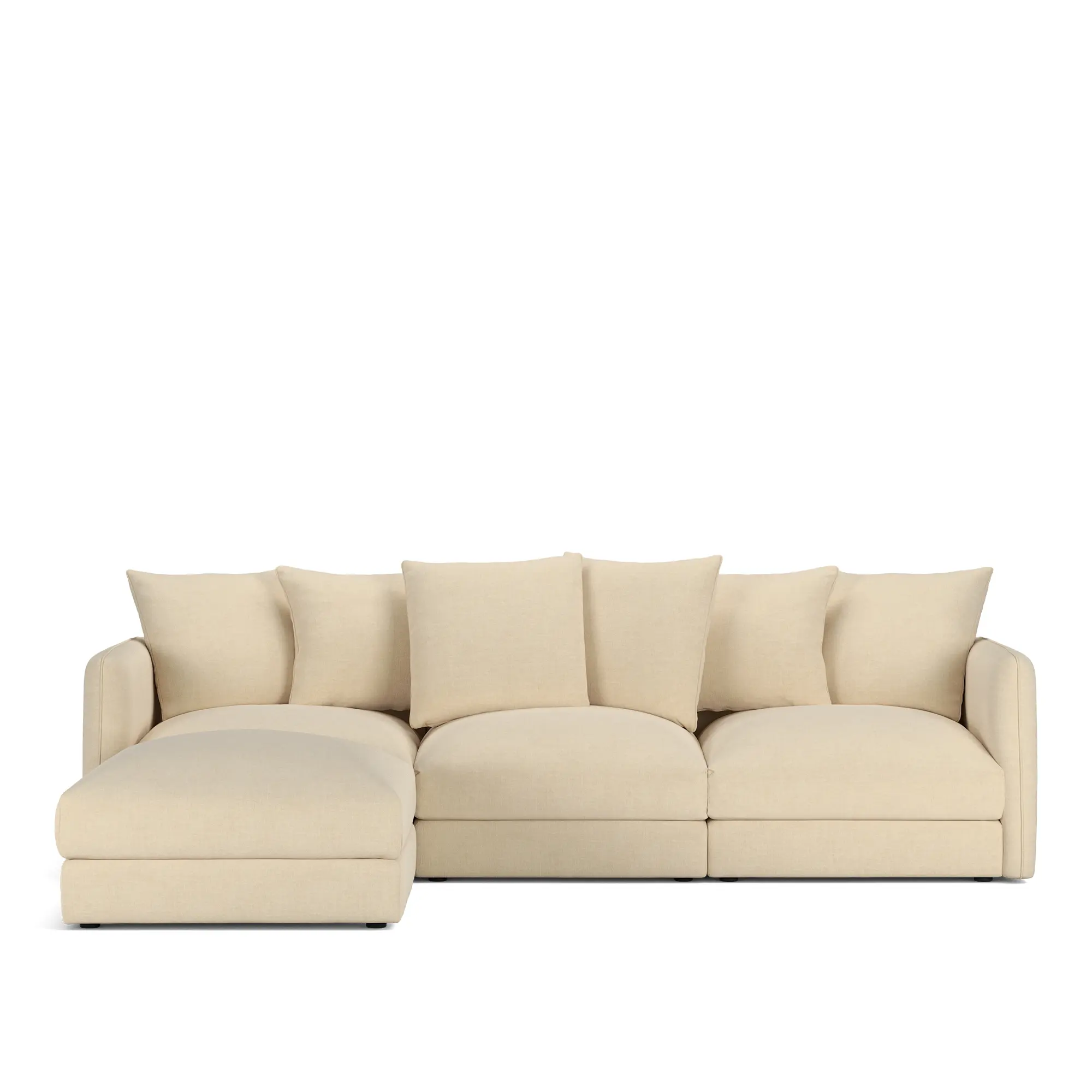 Pavarotti 3-seters sofa med fotskammel