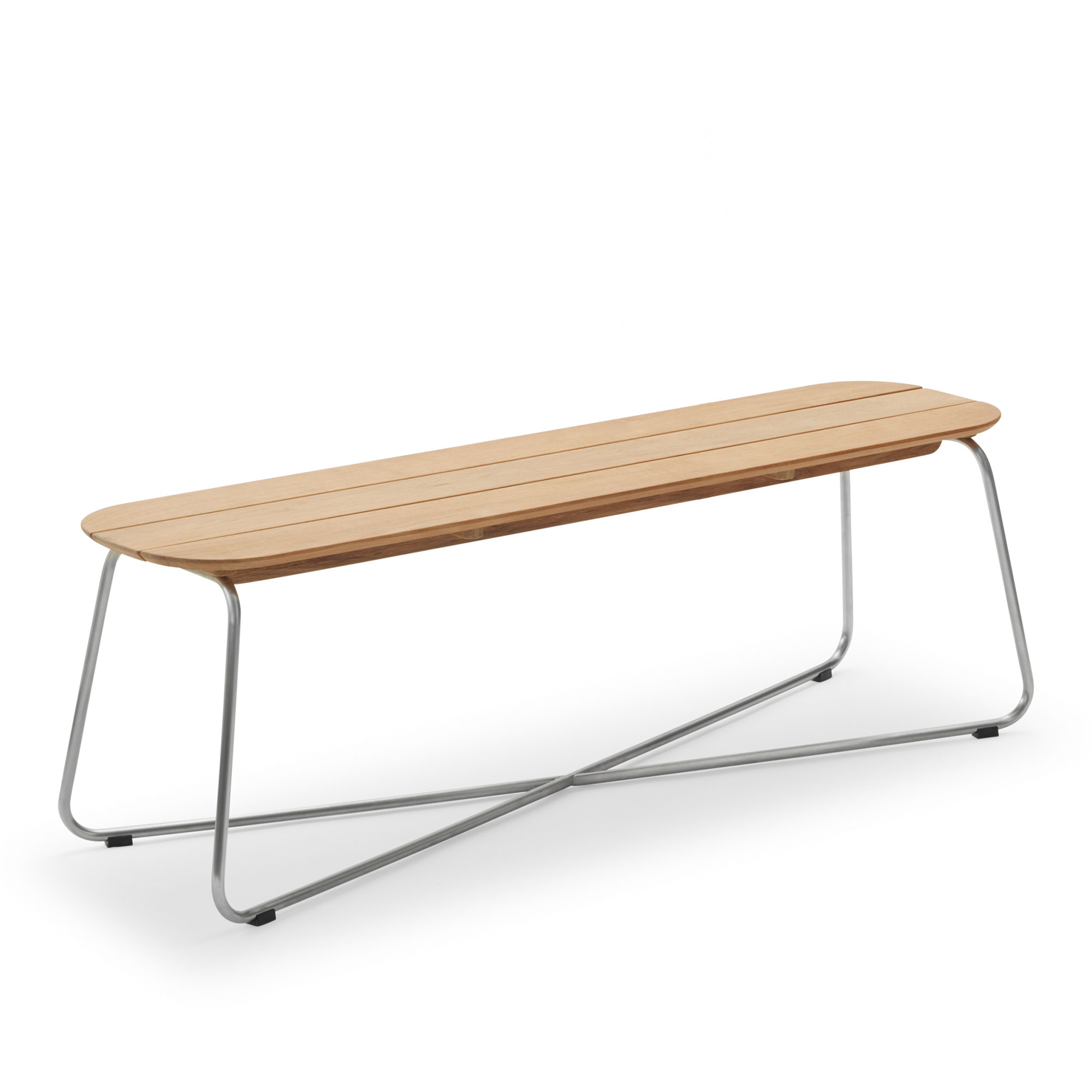 fritz hansen - lilium bench - trädgårdsbänkar - träfärgad - trä