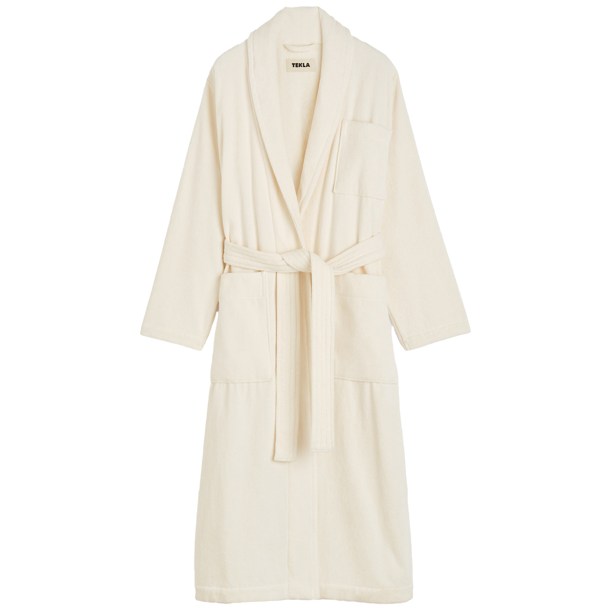 Tekla - Classic Bathrobe Solid, Large, Ivory - Badrockar | Textilier - Badrumstextilier - Badrockar | Möbelexperten