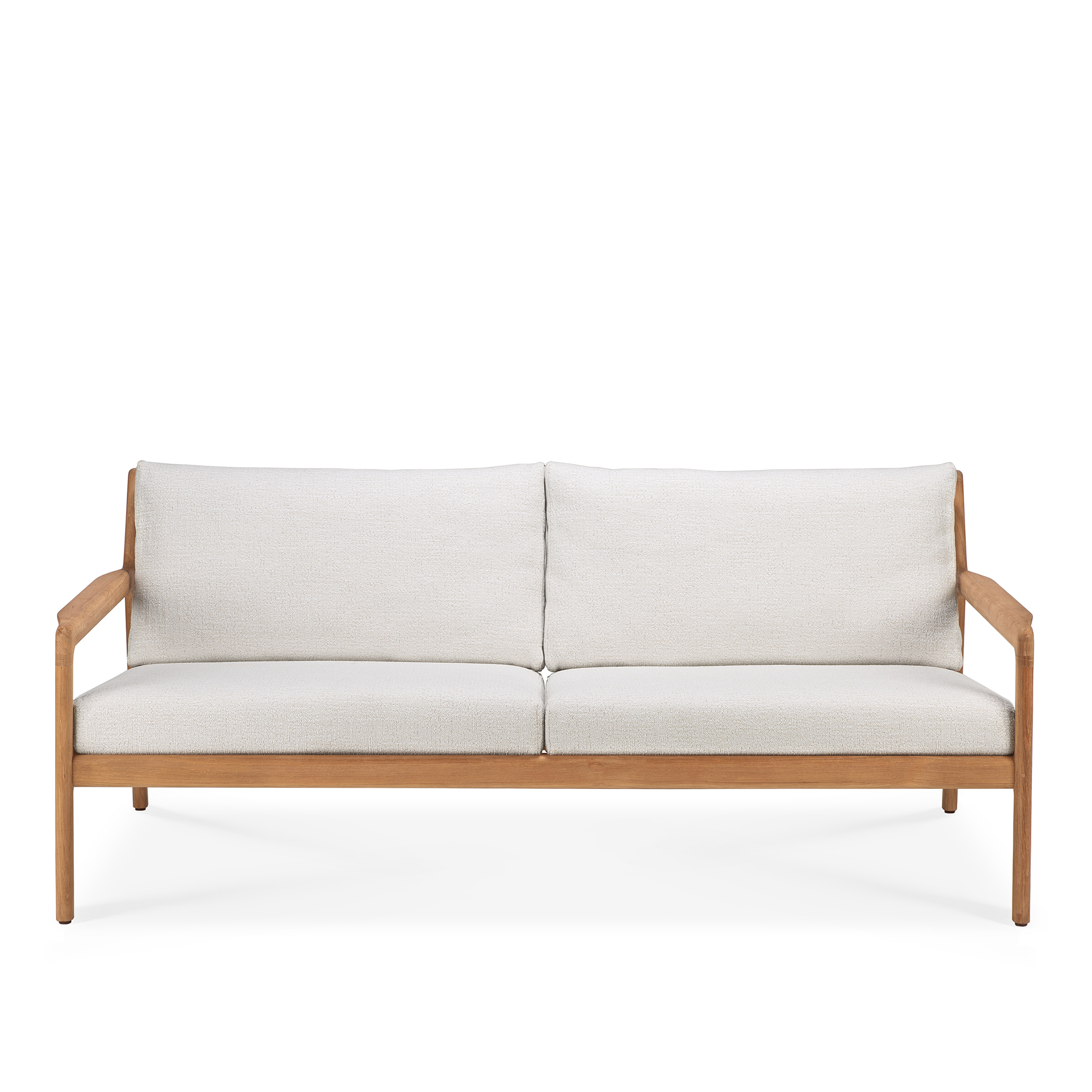 Ethnicraft - Jack Outdoor Sofa 2-seater Teak Off White - Soffor utomhus | Utemöbler - Loungemöbler - Soffor Utomhus | Möbelexperten