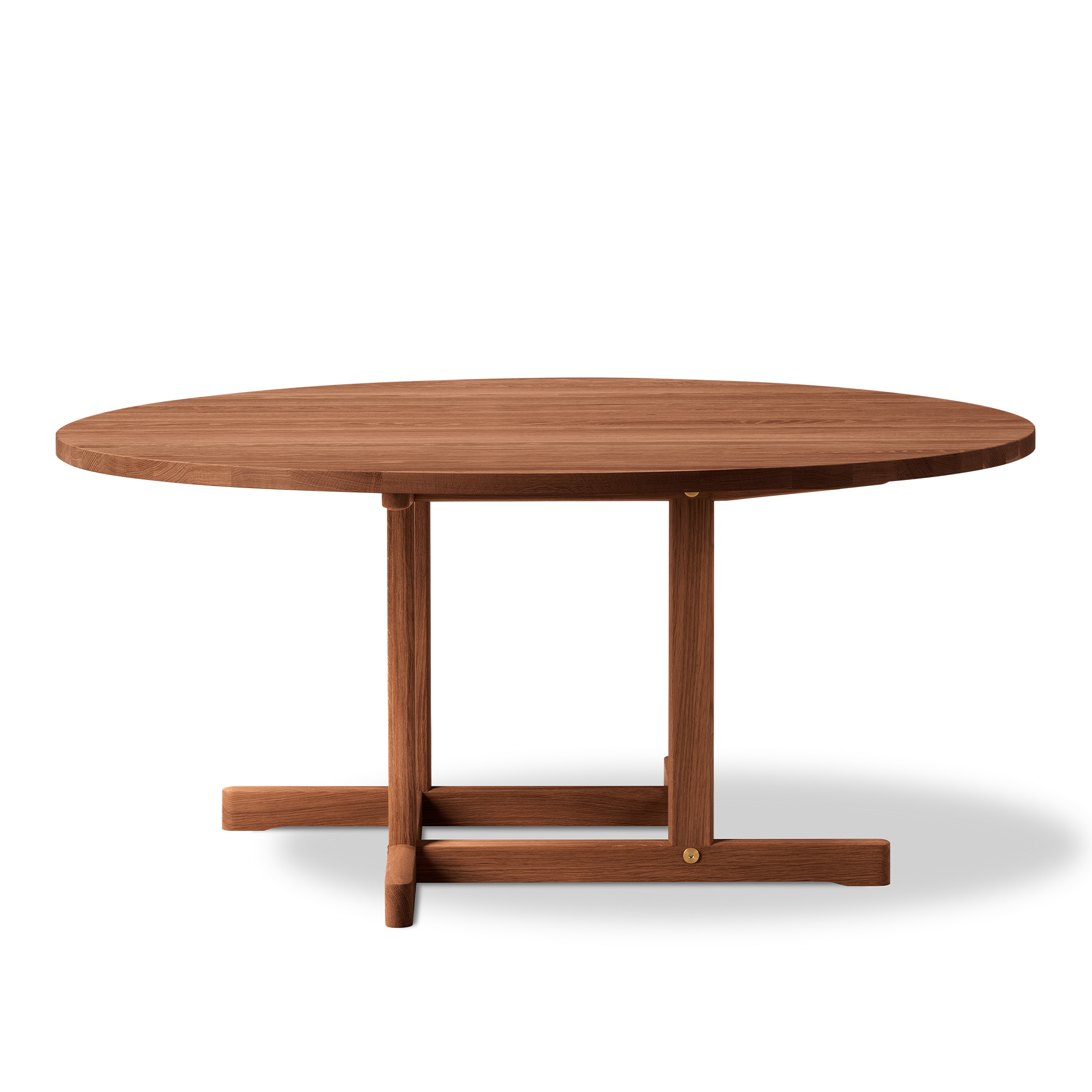 Fredericia Furniture - BM80 Mogensen Coffee Table Ø120 cm - height 54 cm - Smoked oak - olied - Soffbord - Børge Mogensen - Träfärgad - Trä