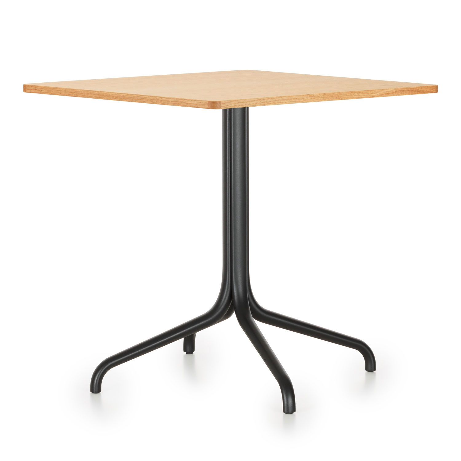 Vitra - Belleville Square Ljus ekfanér - Småbord & sidobord - Ronan & Erwan Bouroullec - Träfärgad - Metall/Trä