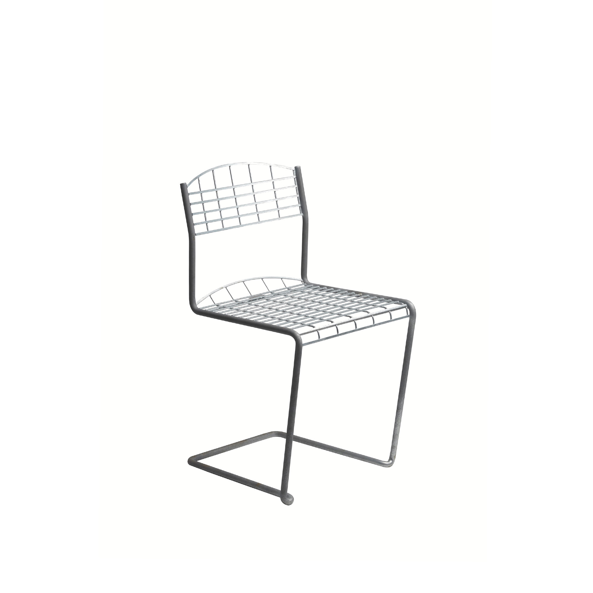 Grythyttan Stålmöbler - High Tech Stol - Steel - Matstolar utomhus - Nils Strinning - Silver - Metall