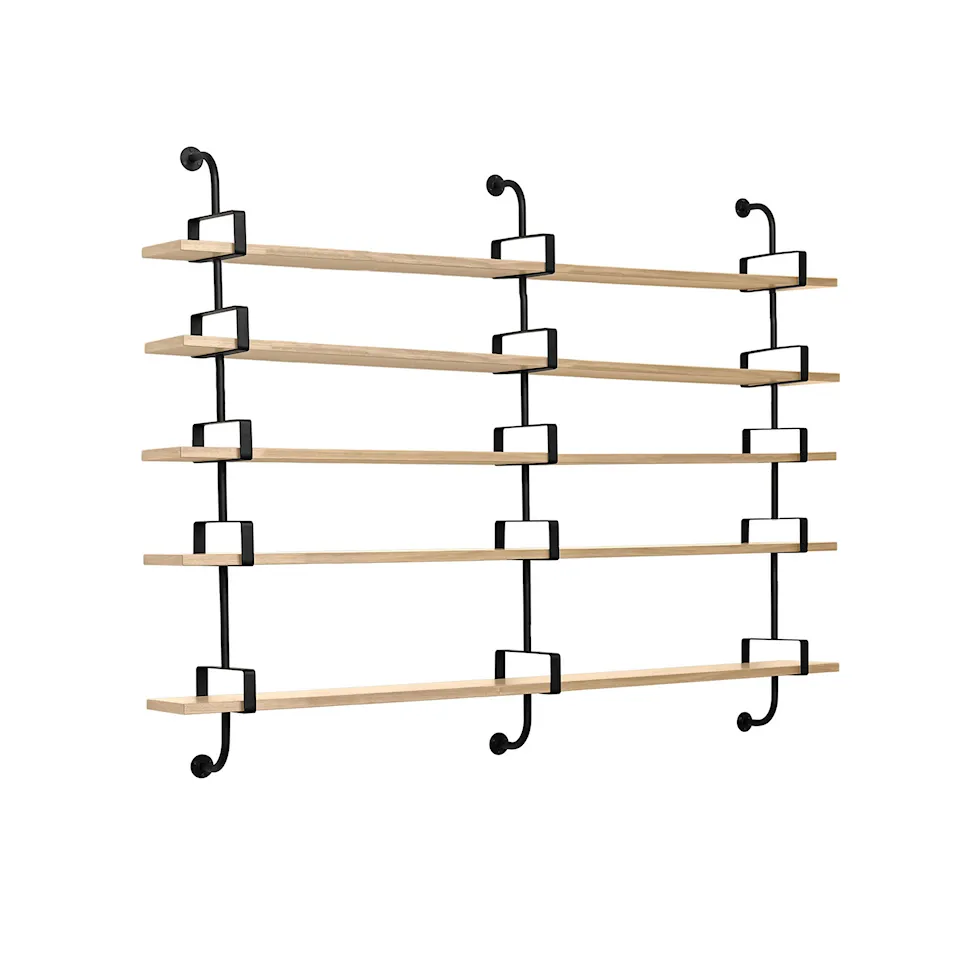 Démon vägghylla 5 hyllplan 215 cm