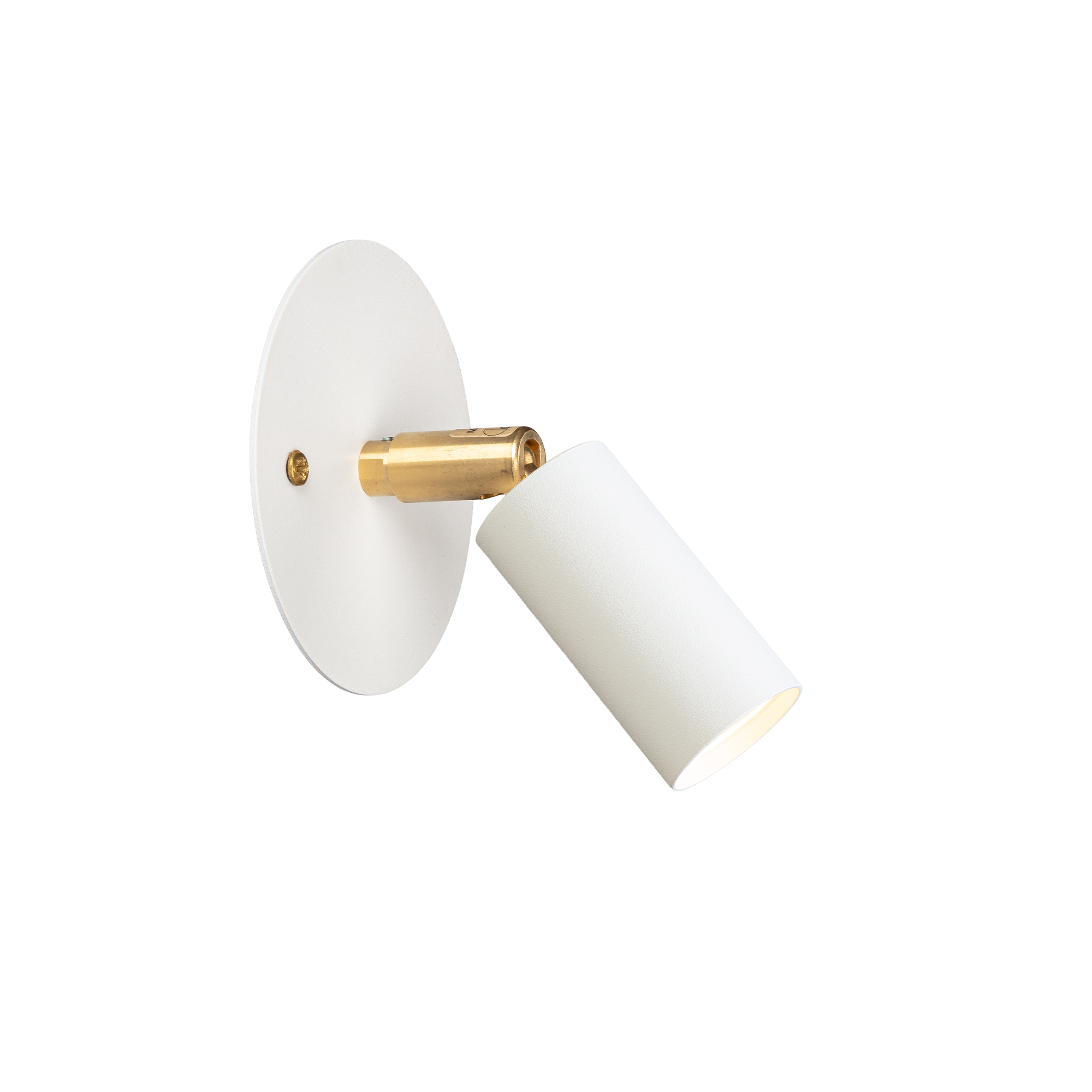 Örsjö Belysning - Starlight 1 spotlight fixed wall plate – White textured lacquer RAL 9016 - Spotlights - Jonas Bohlin - Vit | Belysning - Taklampor - Spotlights | Möbelexperten